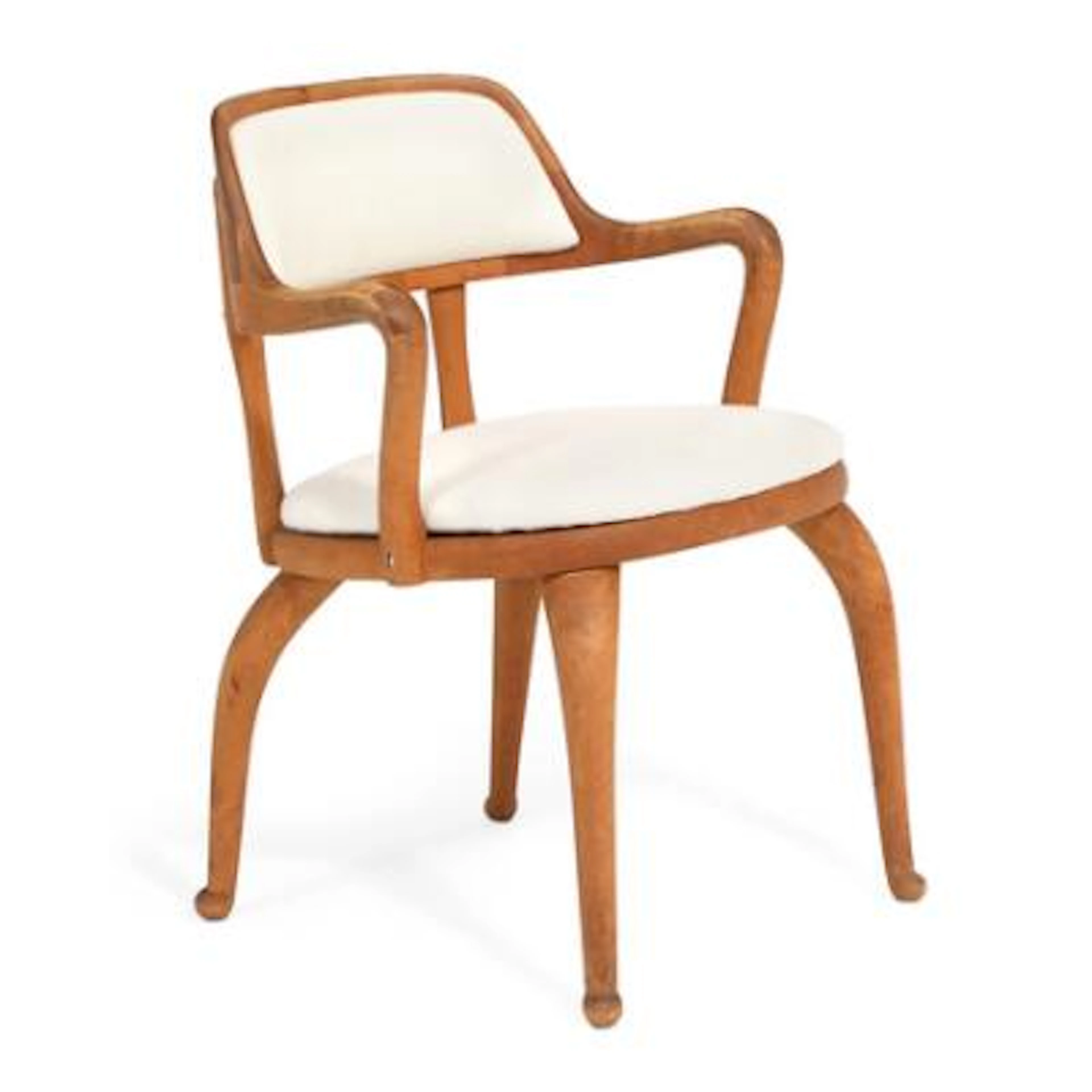 Swedish furniture design: Swedish Grace armchair in birch. Upholstered