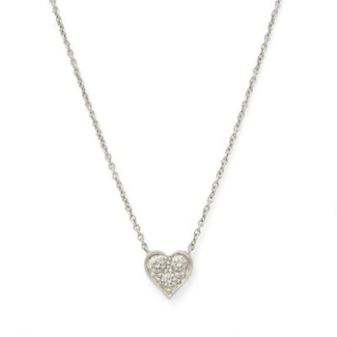 Tiffany & Co.: A necklace set with a heart-shaped diamond pendant