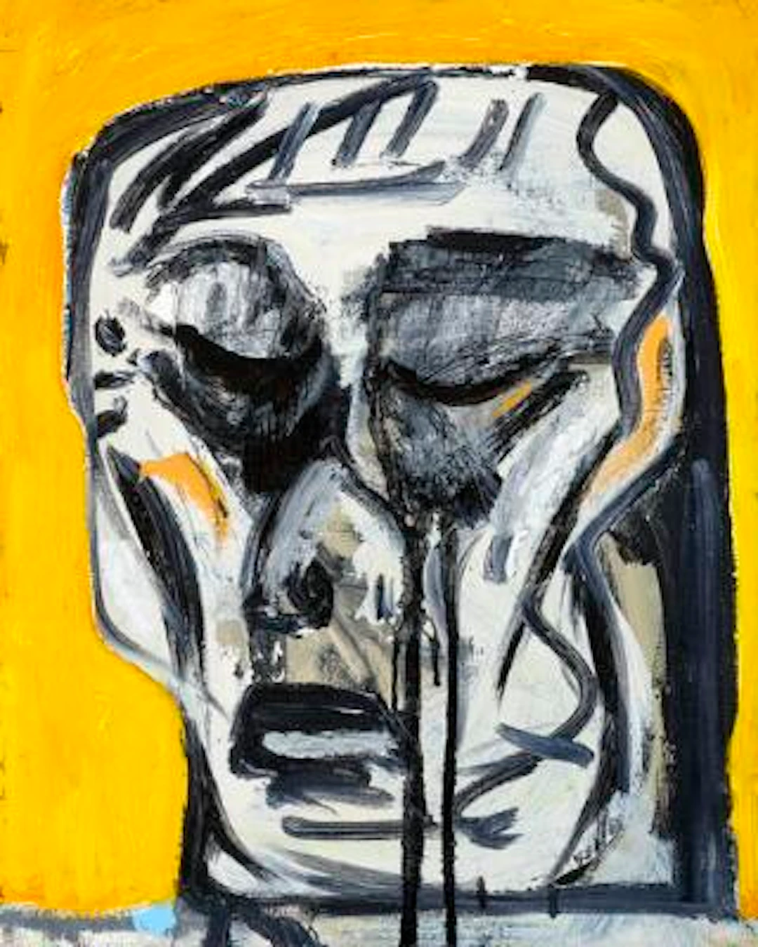 Eddie Martinez: Untitled, 2012. Signed and dated on the reverse. Oil