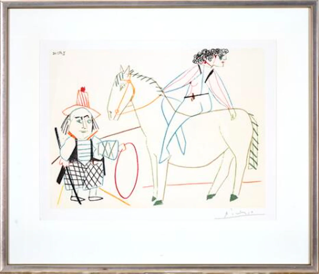 Pablo Picasso: Four compositions, 27.1.54. XIV, 30.1.54 II, 1.2.54.I