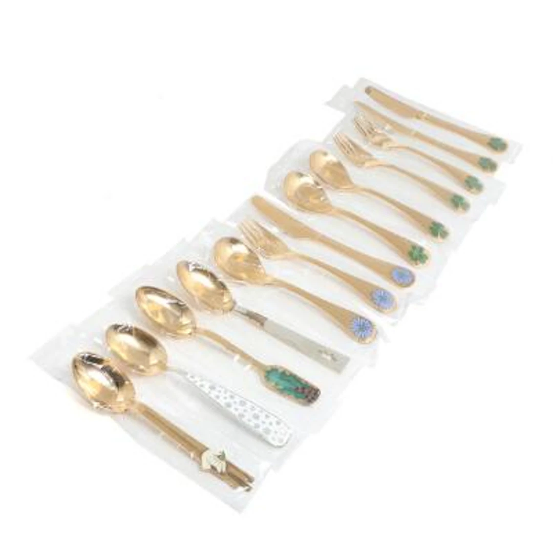 Georg Jensen, A. Michelsen: Set of nine annual spoons and forks and
