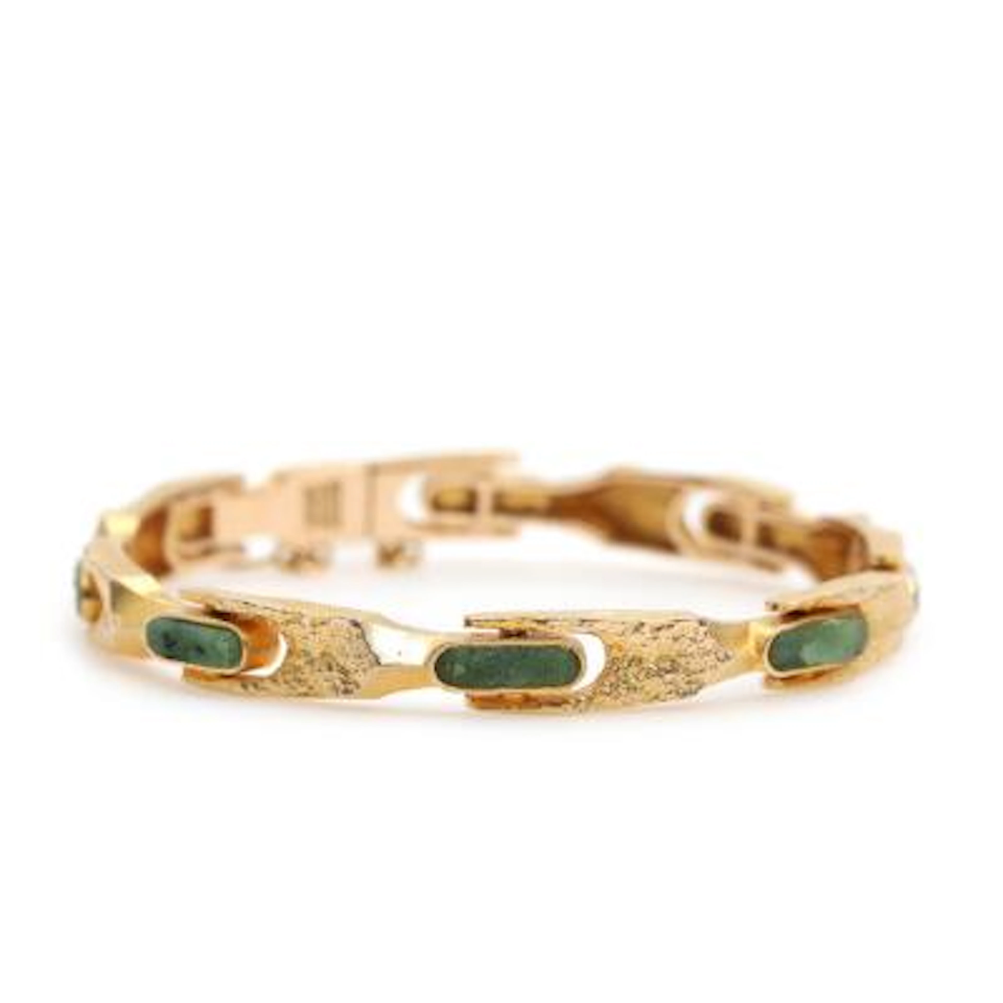 Björn Weckström: A "Namban" bracelet set with numerous discs of raw
