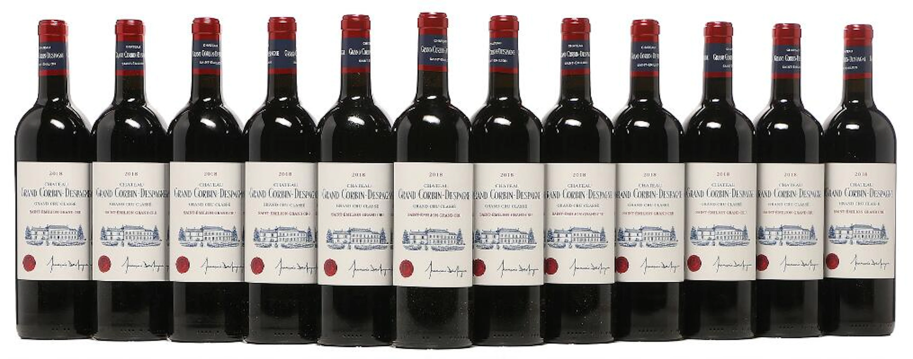 12 bts. Château Grand Corbin Despagne, Saint-Émilion Grand Cru 2018