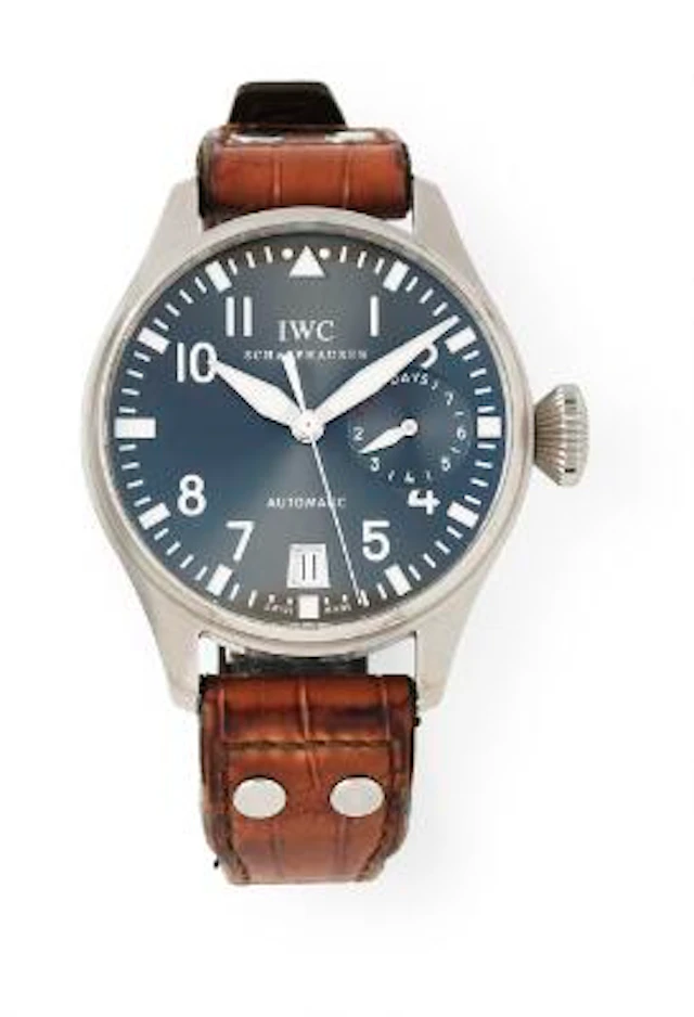 IWC: Big Pilot "Ardoise" 8-days of 18k white gold, ref. IW500402.