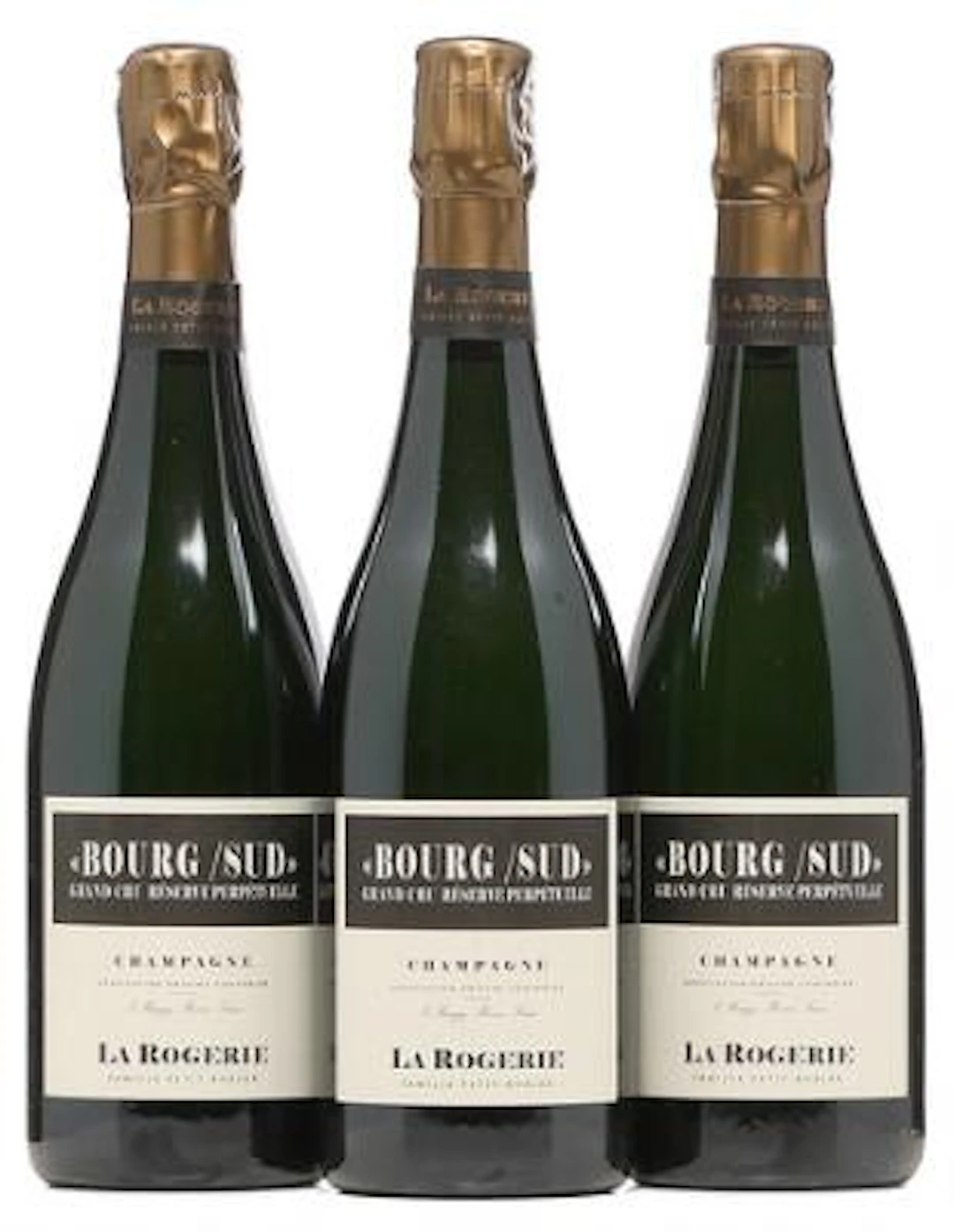3 bts. Champagne "Le Bourg Sud" Grand Cru Reserve Perpetuelle, La