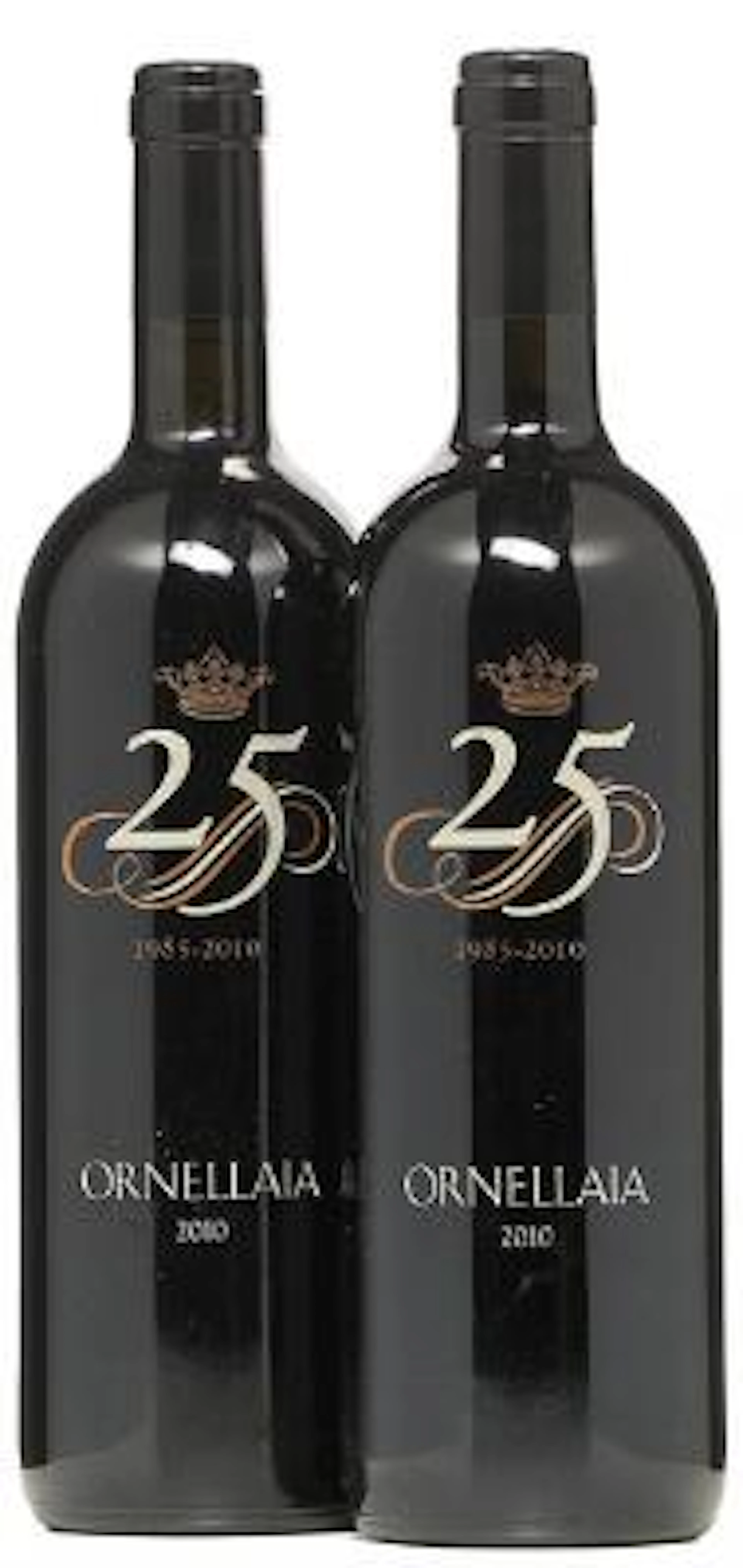 2 bts. Ornellaia, Tenuta dell'Ornellaia, Bolgheri 2010 A (hf/in).