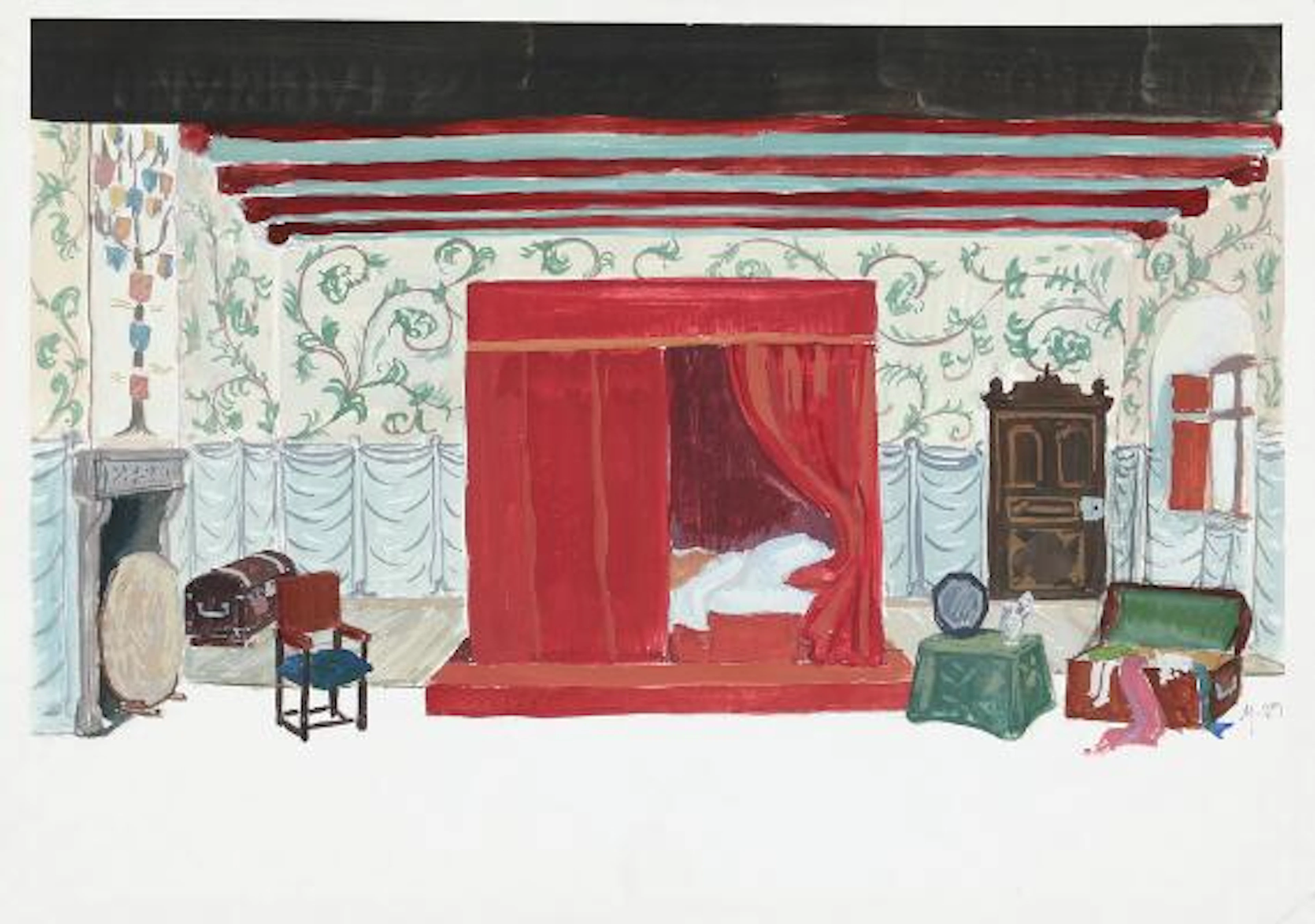 Her Majesty Queen Margrethe II of Denmark: Sketch for "Et folkesagn"