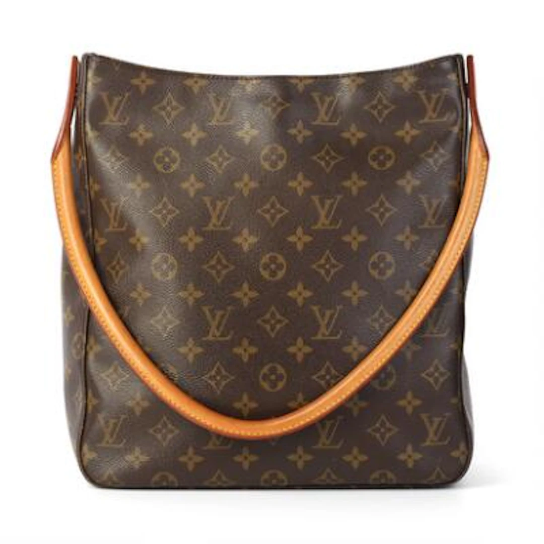 Louis Vuitton: A "Looping" bag of brown monogram canvas with brown