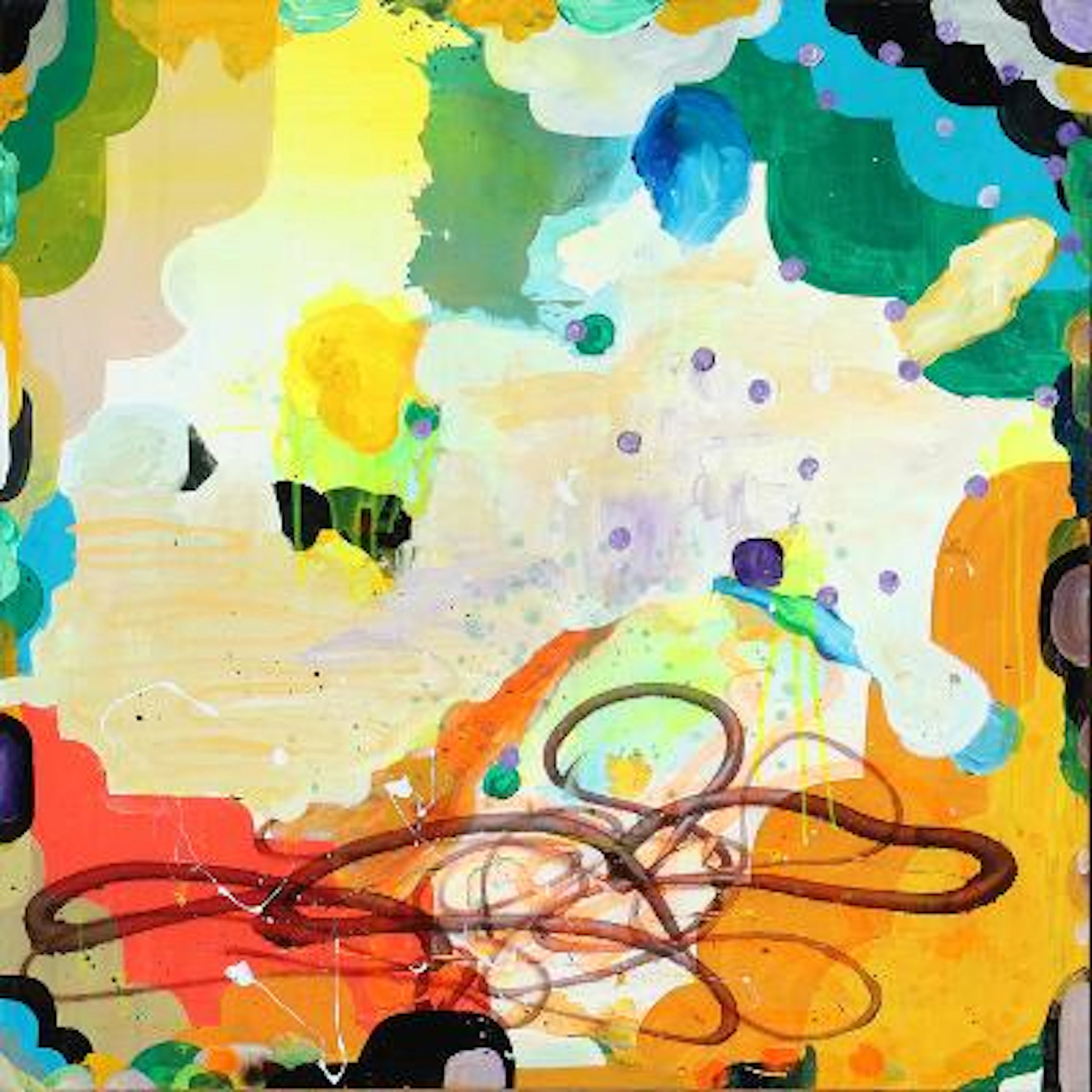 Jon Stahn: Untitled, 2004. Signed and dated on the reverse. Oil on