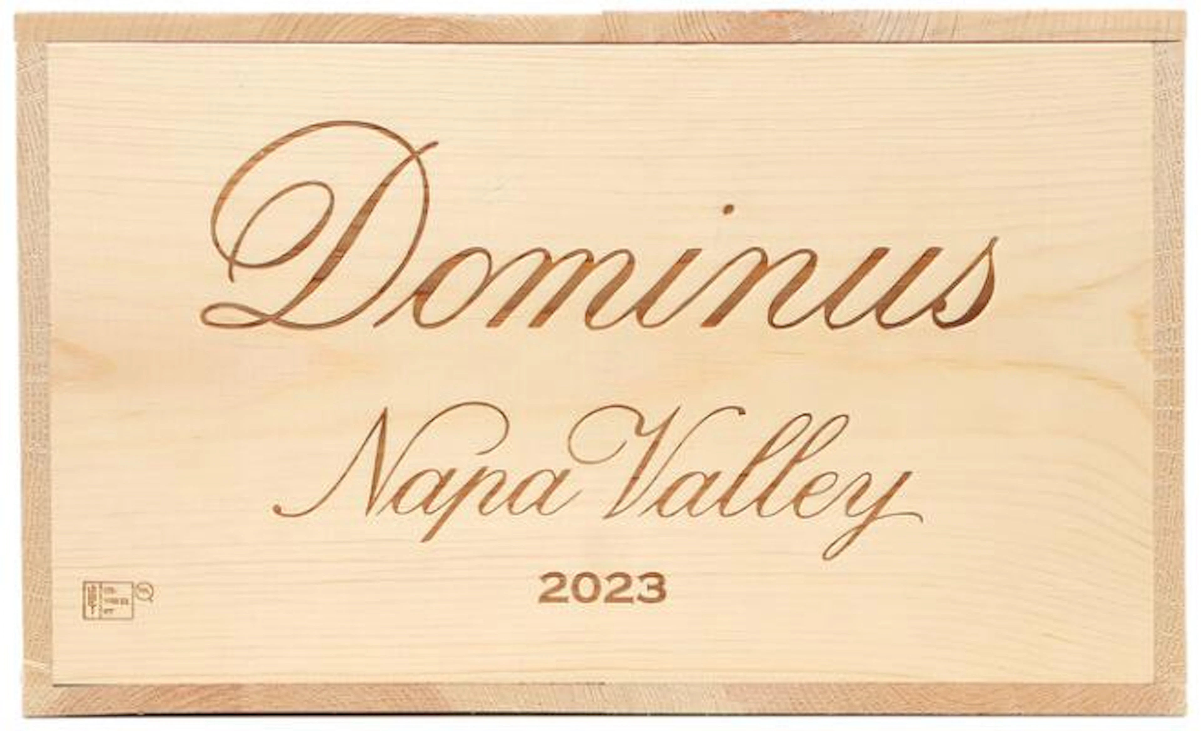 6 bts. Dominus Estate, Christian Moueix, Napa Valley 2023 A (hf/in).