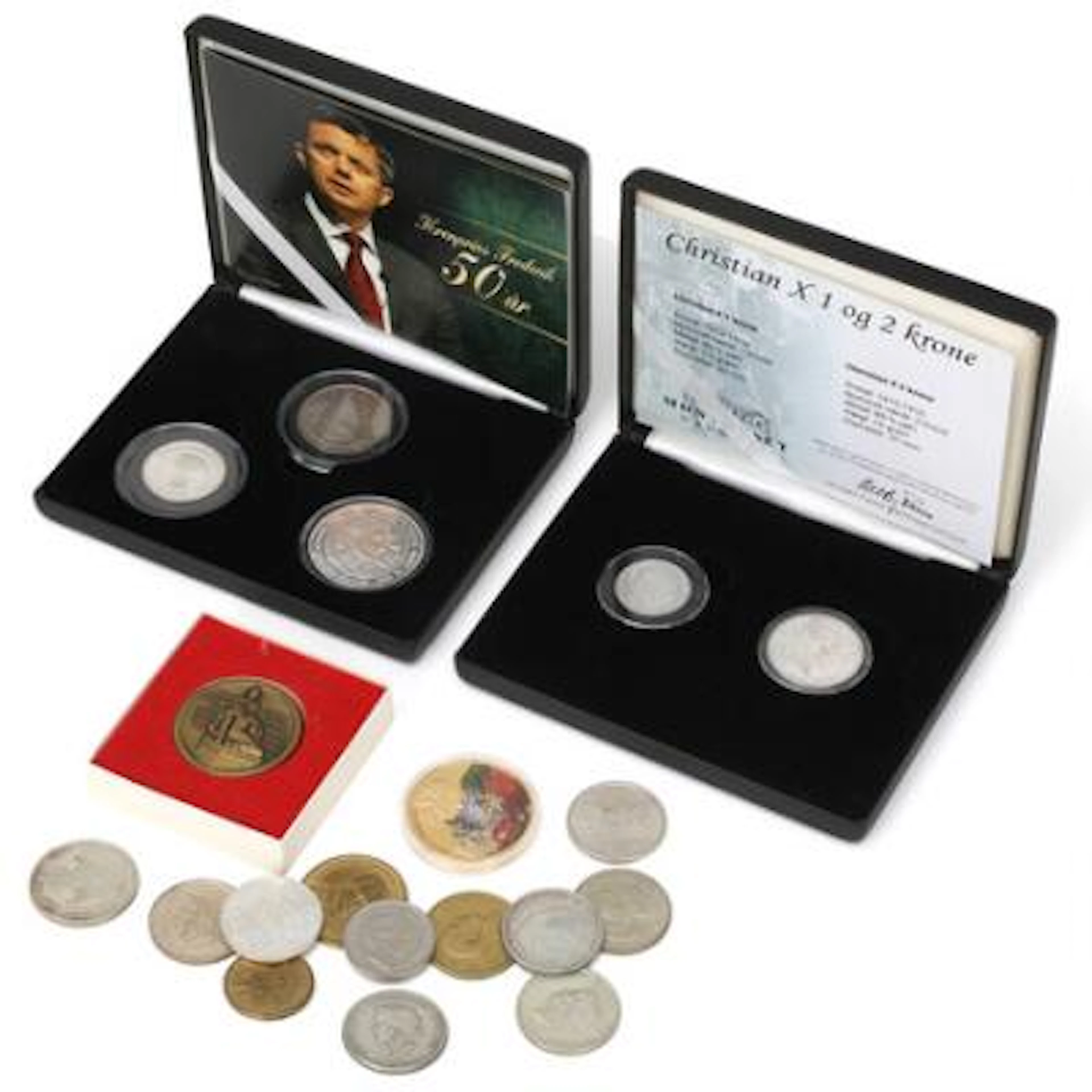 Commemorative coins, 1912, 1923, 1930, 1937, 1945, 1958 (2 pcs), 1960