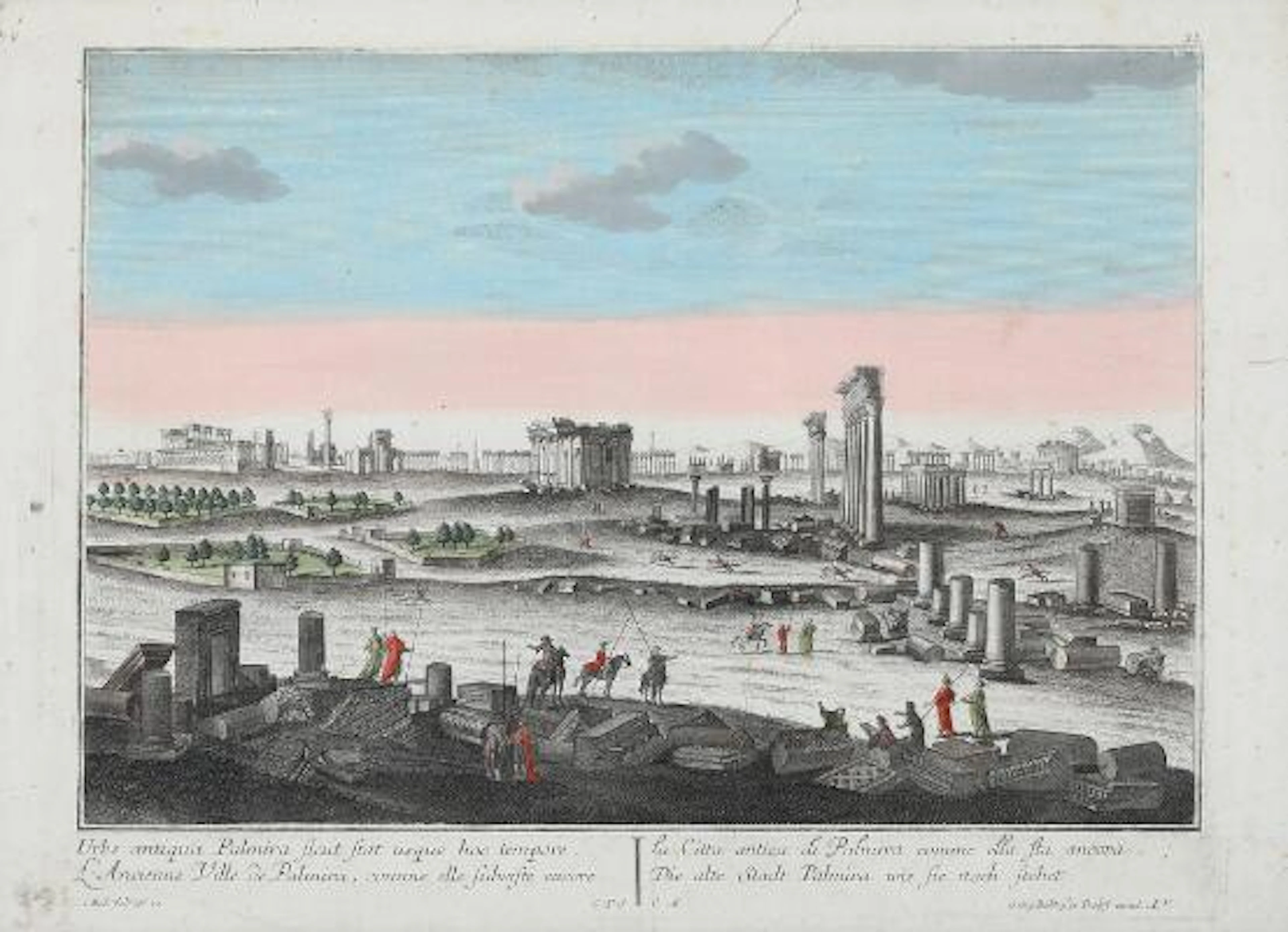 Georg Balthasar Probst: "L'ancienne ville de Palmira, comme elle subsiste