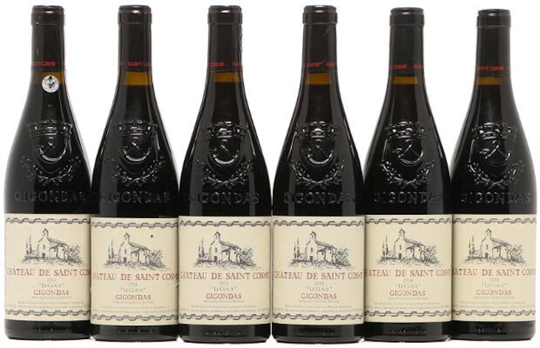 2 bts. Gigondas Le Claux", Chateau De Saint Cosme 2011 A (hf/in).