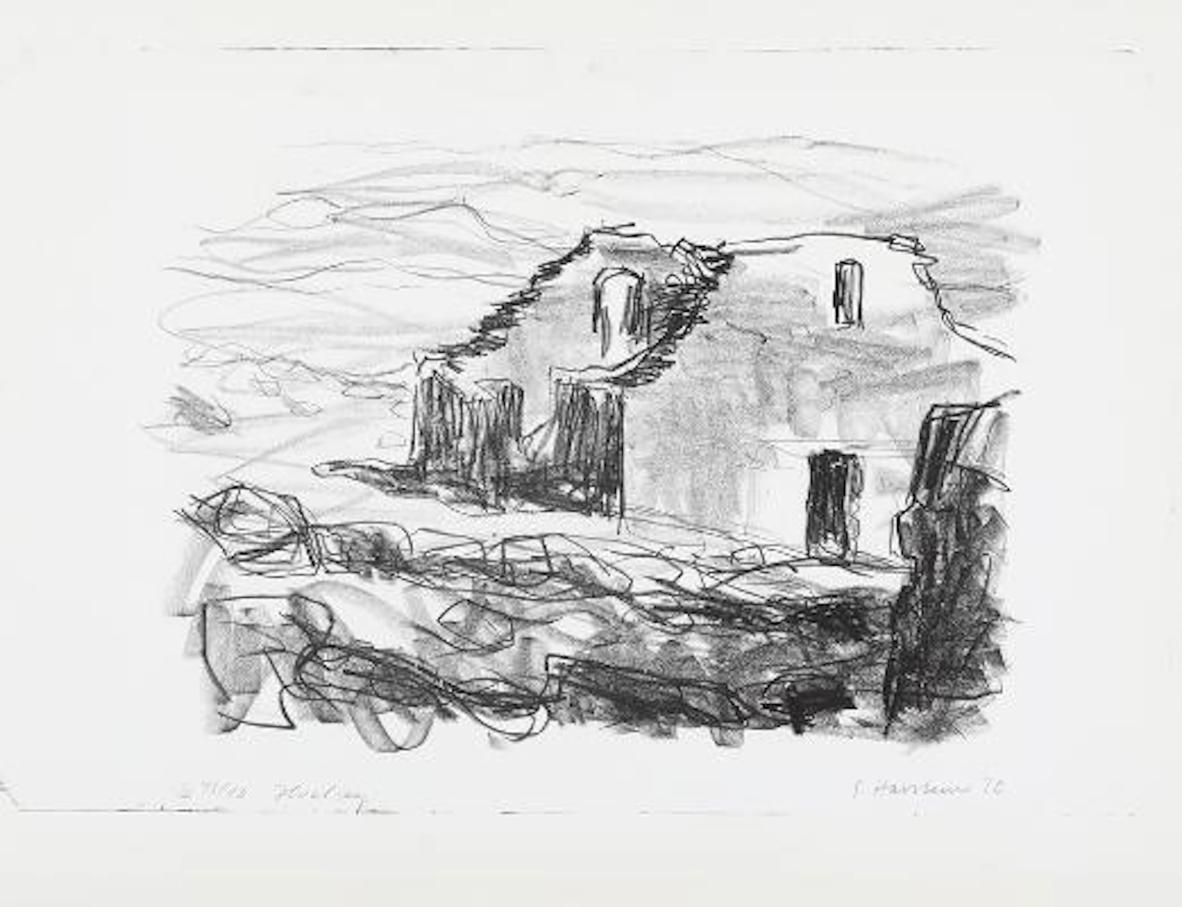 Sven Havsteen-Mikkelsen: "Hvalsey", 1970. Signed and dated S. Havsteen-Mikkelsen