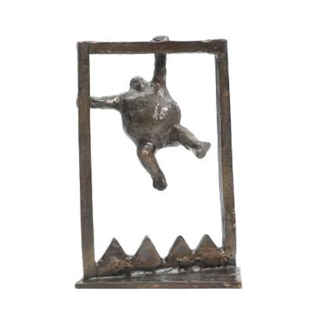 Keld Moseholm: Untitled. Signed KMJ, 2-25. Patinated bronze. H. 13.