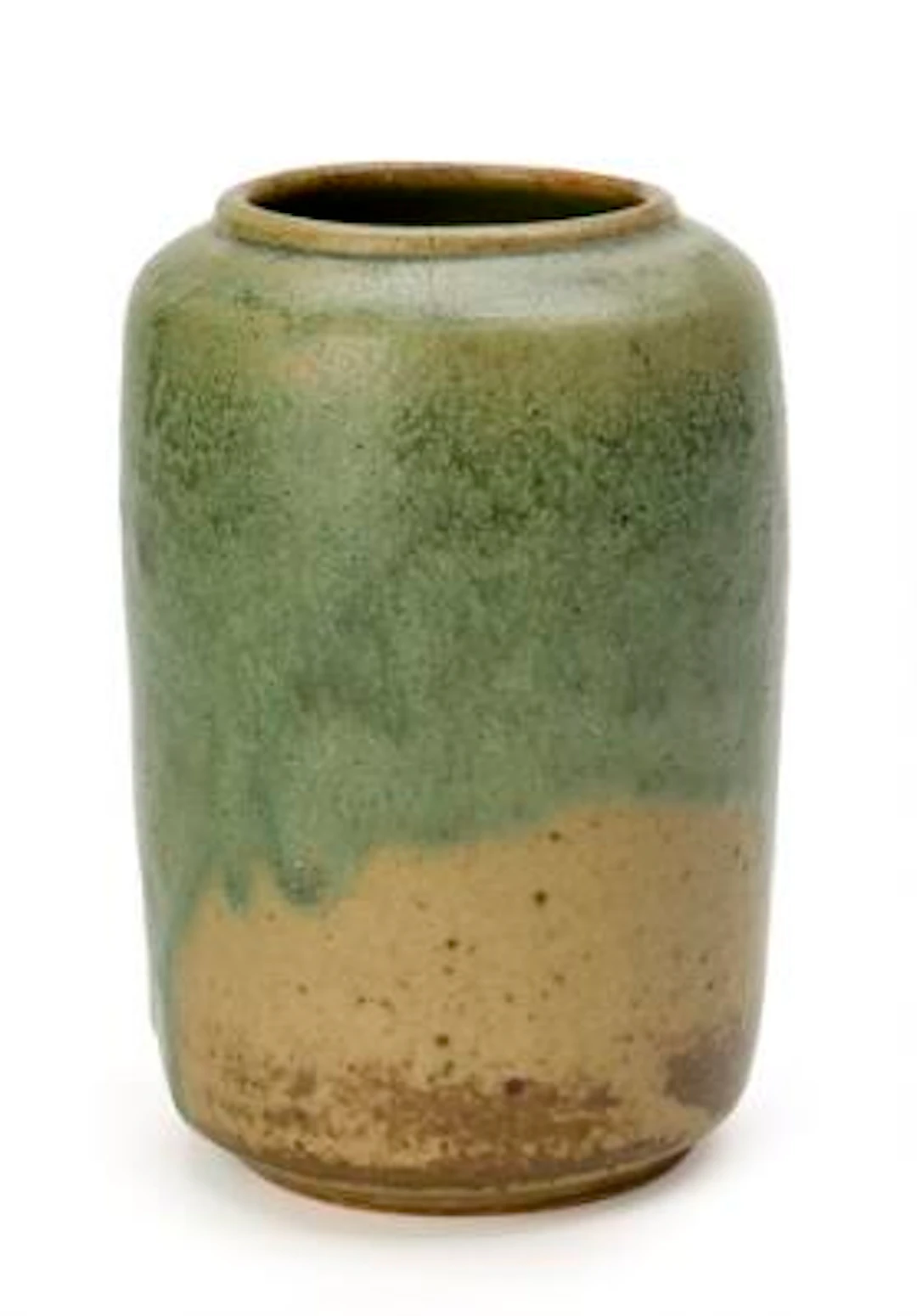 Patrick Nordström: A cylindrical stoneware vase decorated with light