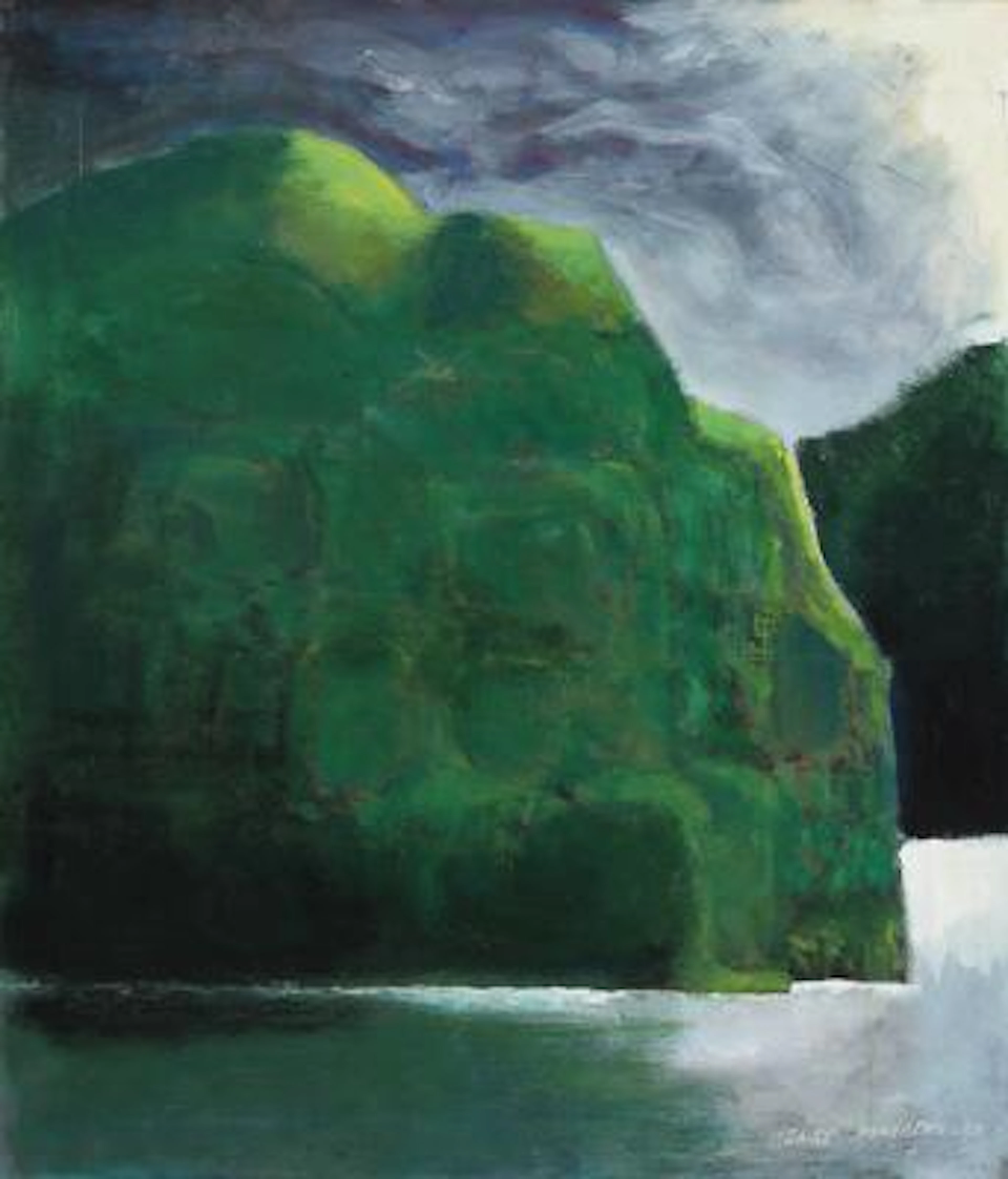 Henry Forsberg: Landscape from the Faroe Islands. Signed Henry Forsberg