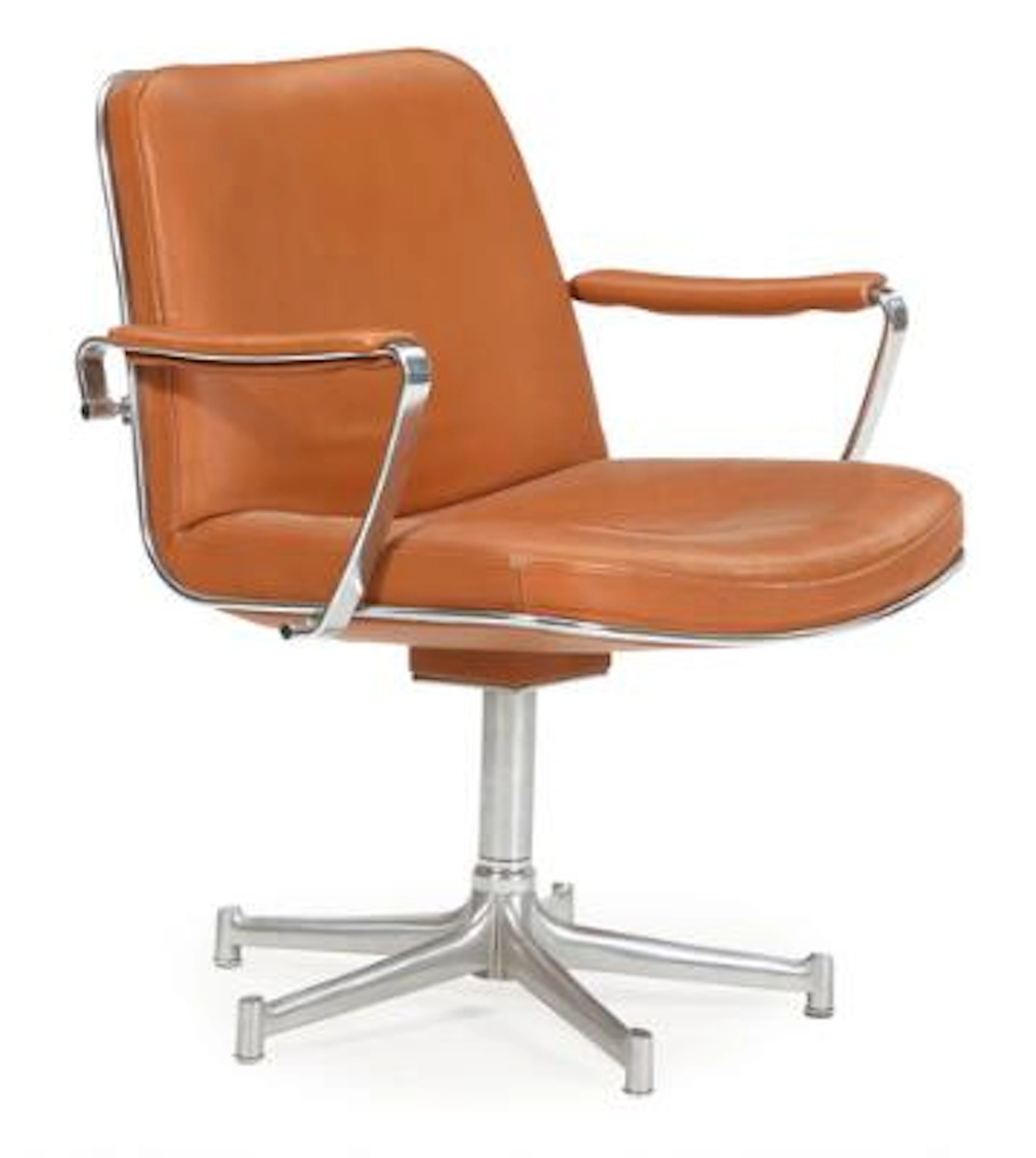 Preben Fabricius, Jørgen Kastholm: Armchair with frame of aluminum