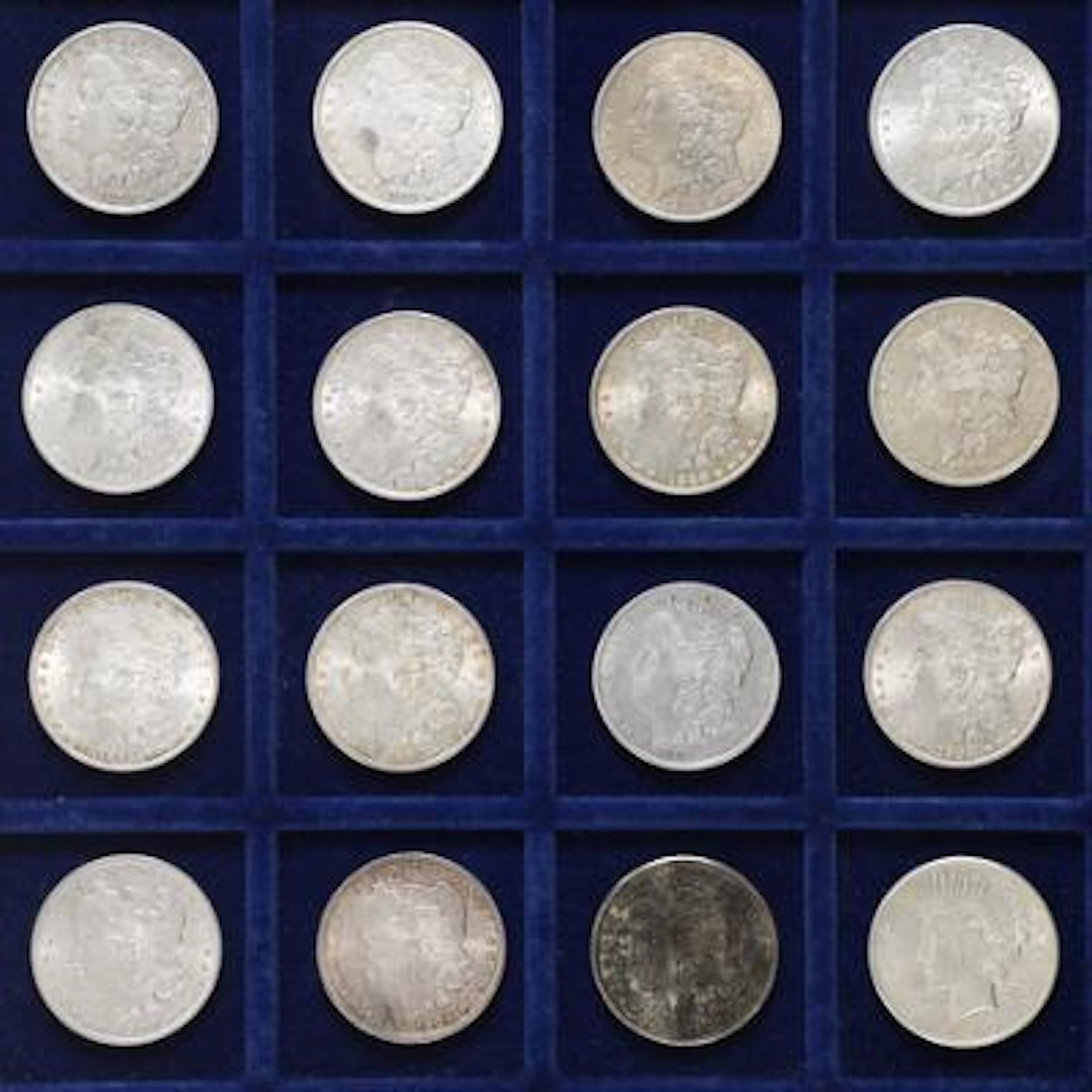 USA, Dollar 1878, 1879, 1880 O, 1883 O, 1884 O, 1885, 1886, 1887 O