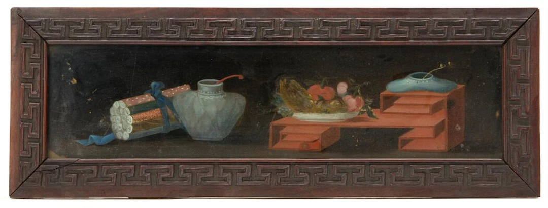 Chinese artist, late 19th century: Two compositions from the scholar's