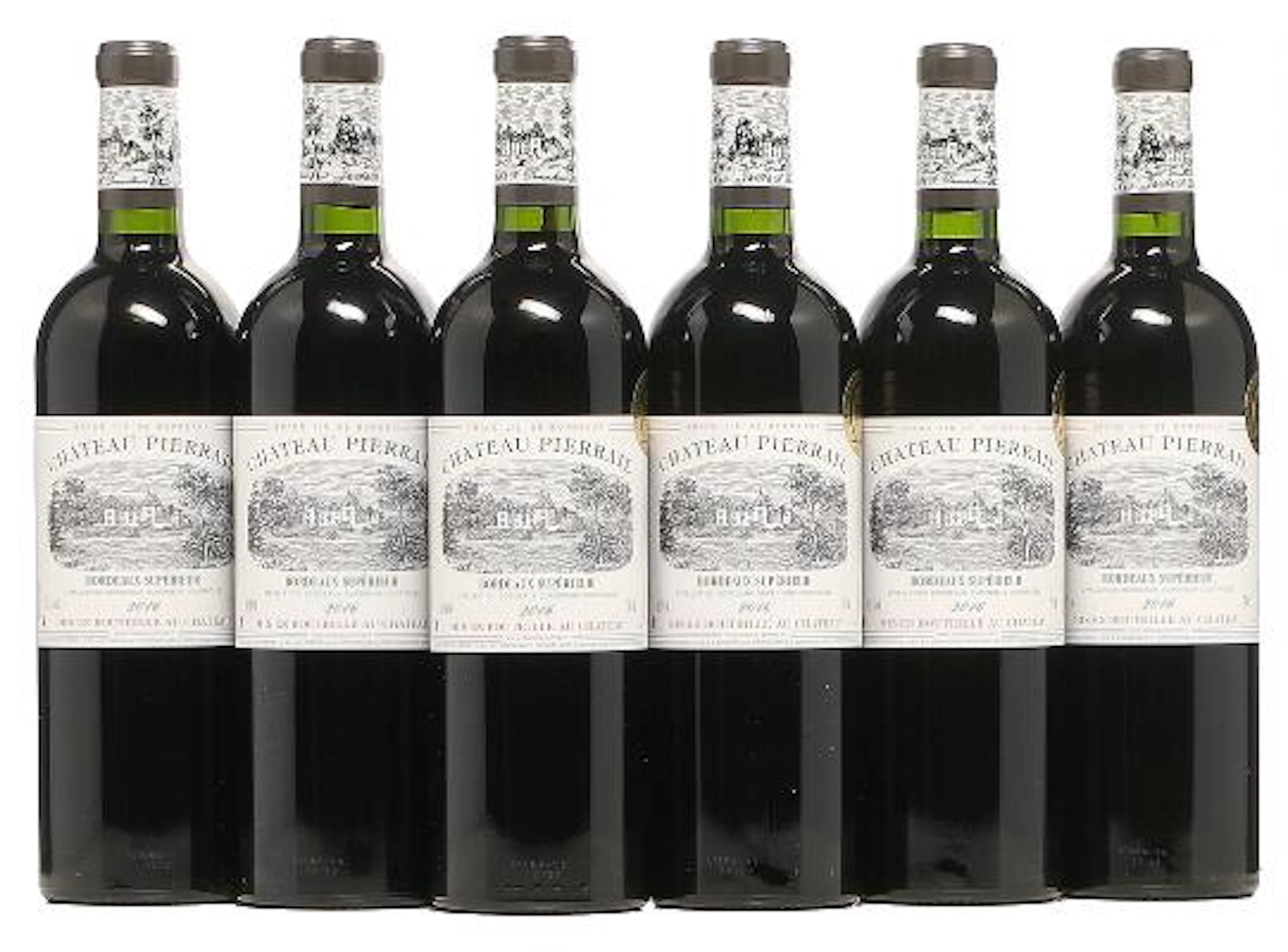 12 bts. Chateau Pierrail, Bordeaux Supérieur 2016 A (hf/in). Oc. –