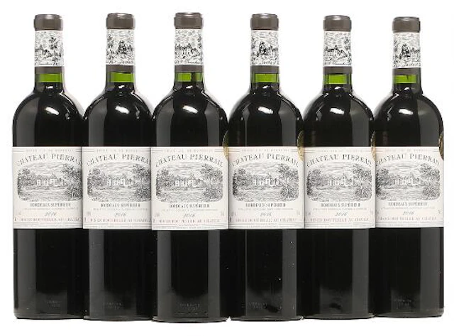 12 bts. Chateau Pierrail, Bordeaux Supérieur 2016 A (hf/in). Oc. –