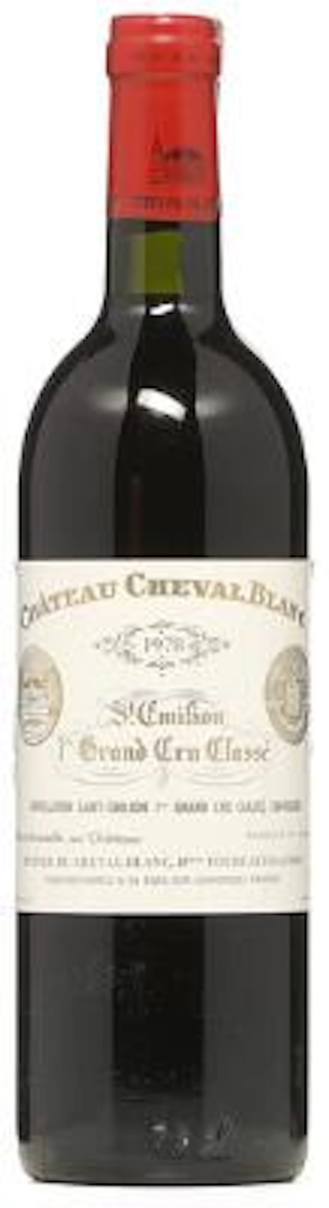 1 bt. Château Cheval Blanc, 1. Grand Cru Classé A 1978 A-A/B (bn).