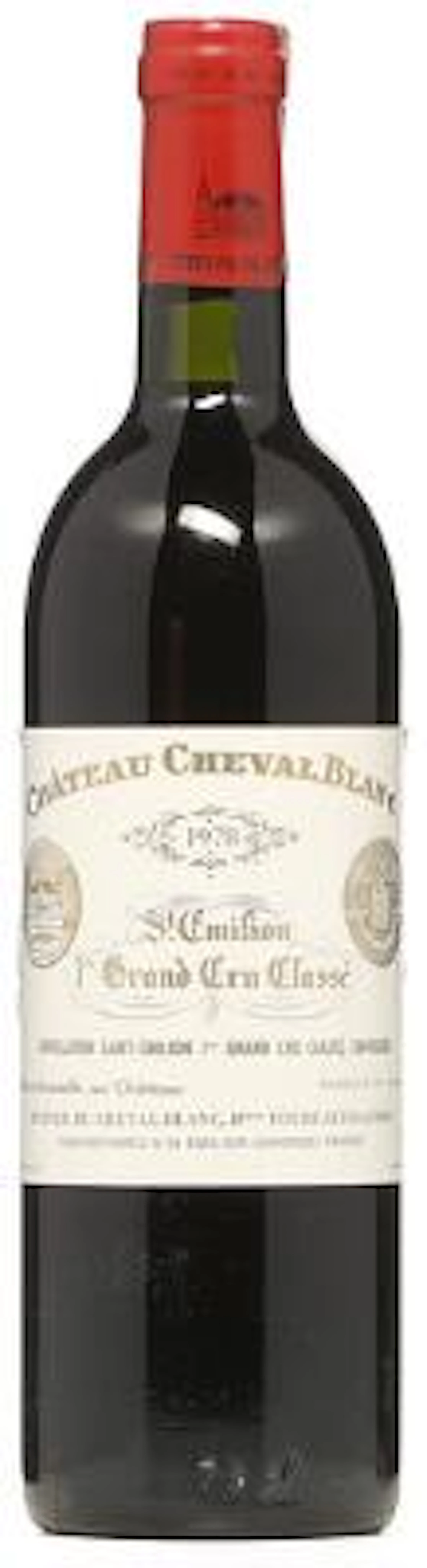 1 bt. Château Cheval Blanc, 1. Grand Cru Classé A 1978 A-A/B (bn).