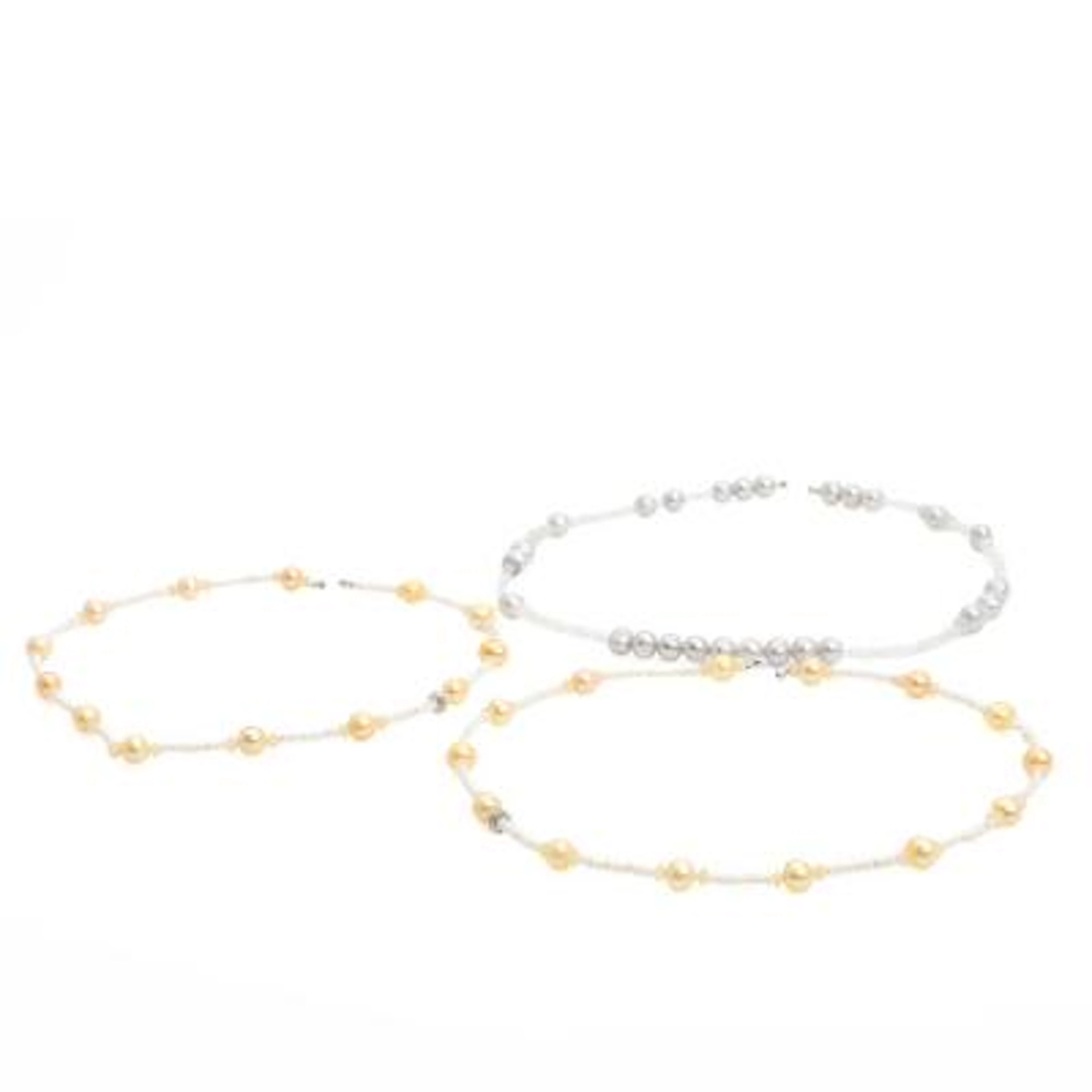 Ole Lynggaard: Three necklaces with freshwater pearls, rock crystal