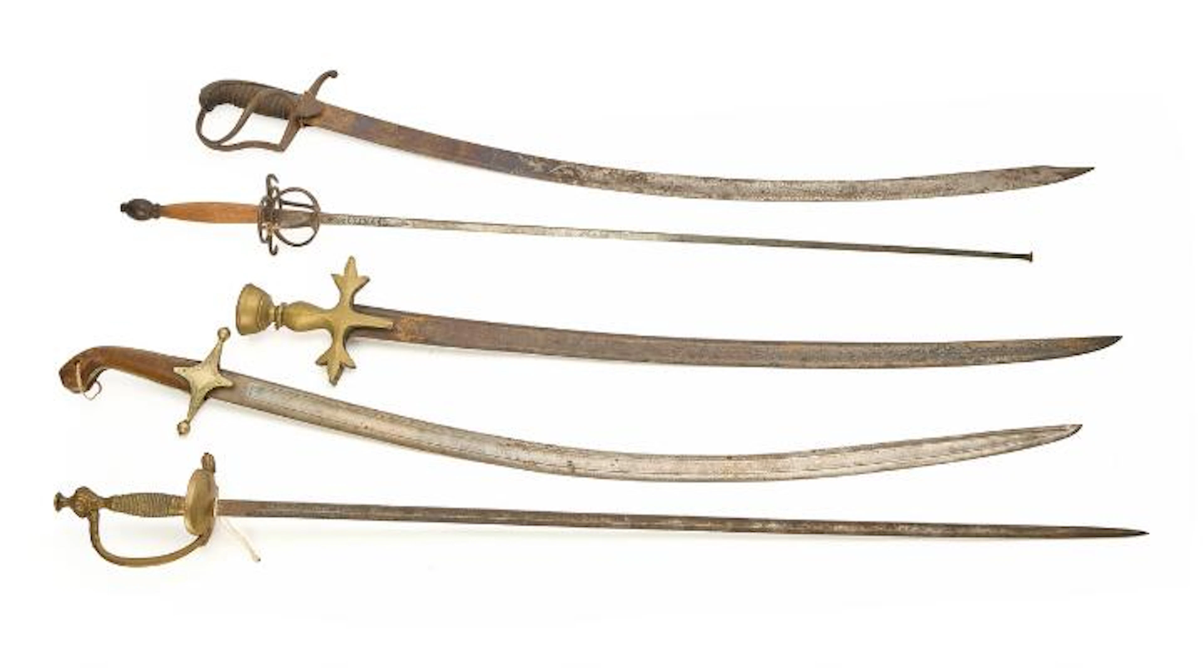 Five edged weapons. – Bruun Rasmussen Auctioneers