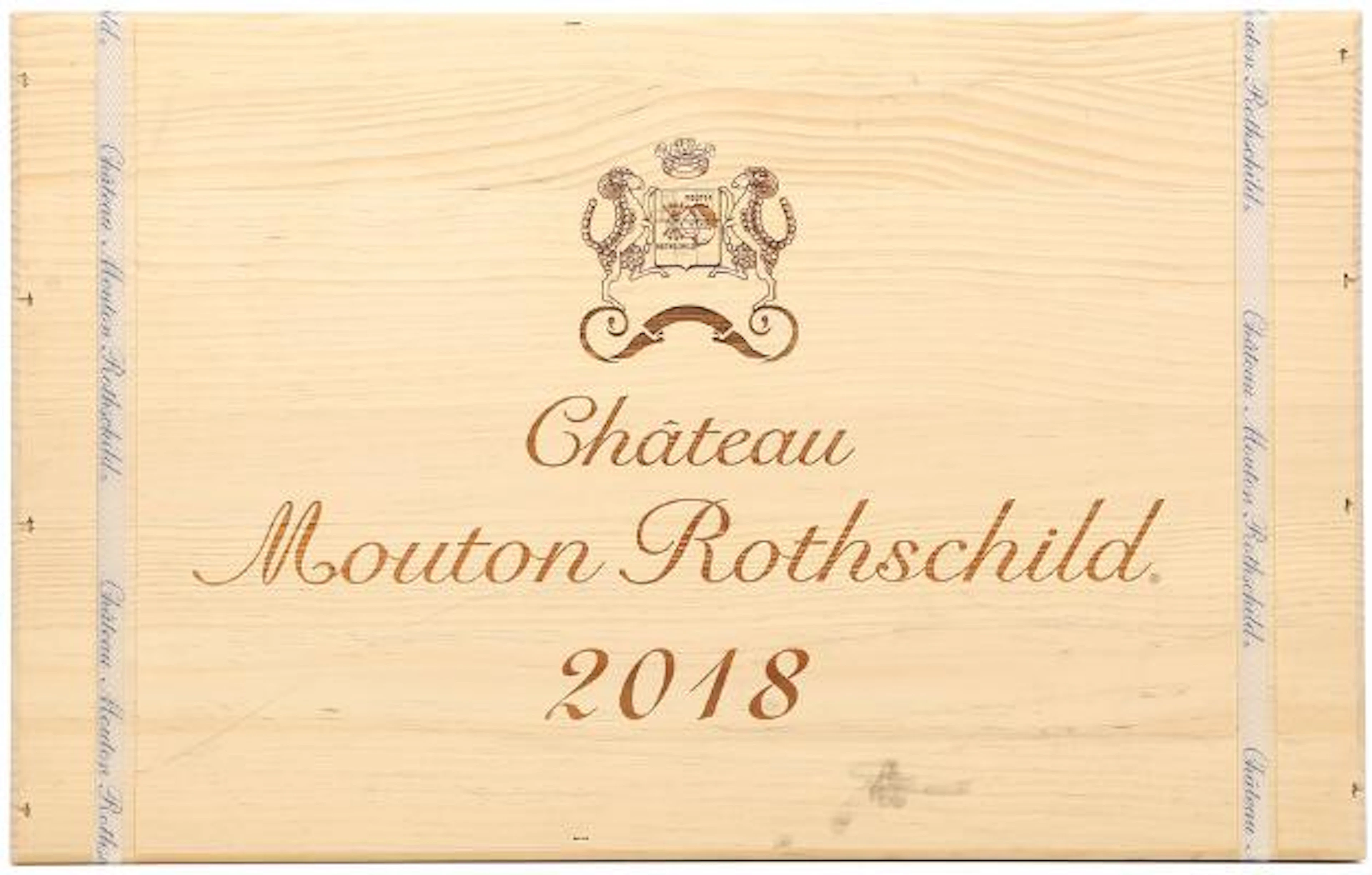 6 bts. Château Mouton Rothschild, Pauillac. 1. Cru Classé 2018 Owc.