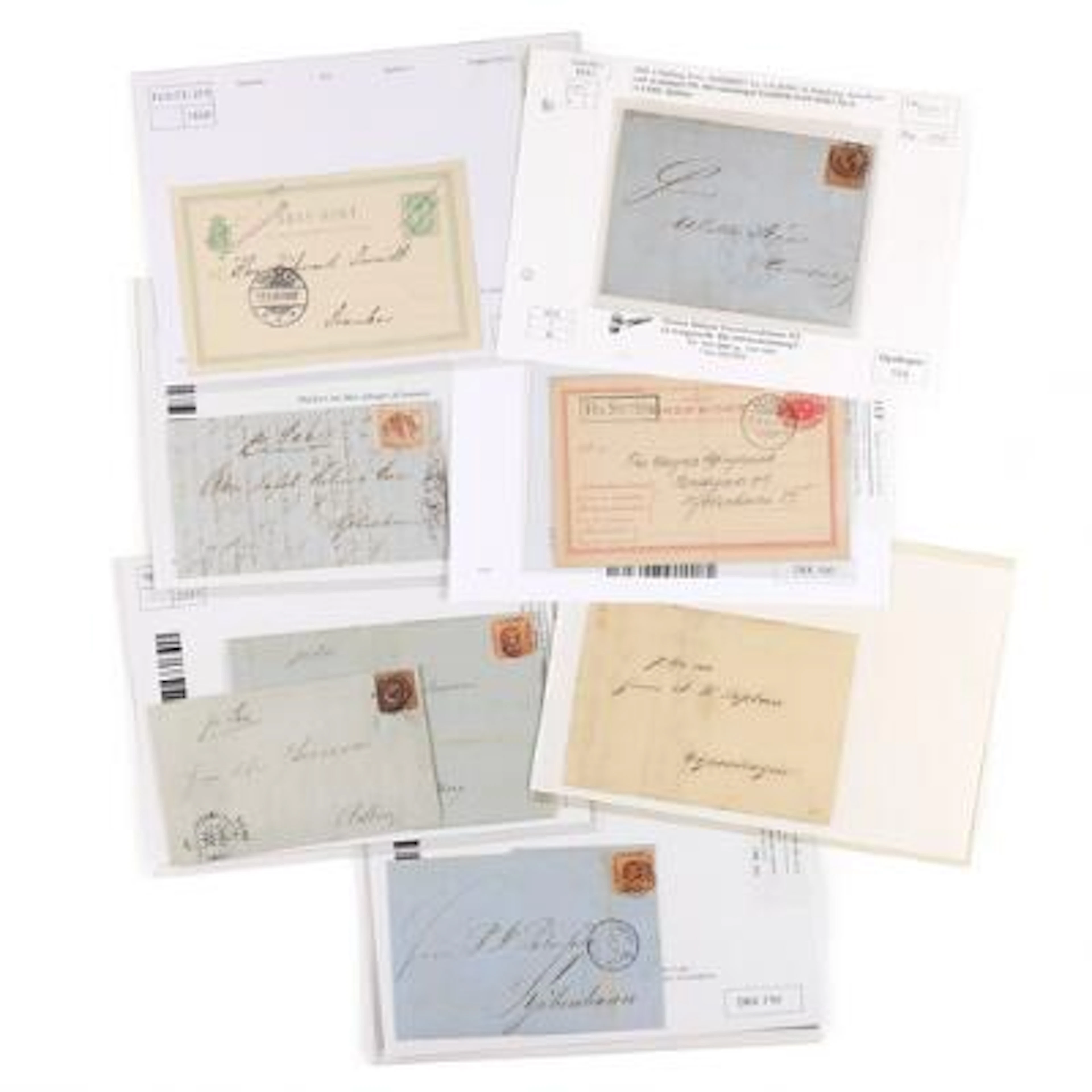 Denmark. Shipmail. Very interesting and original accumulation in a