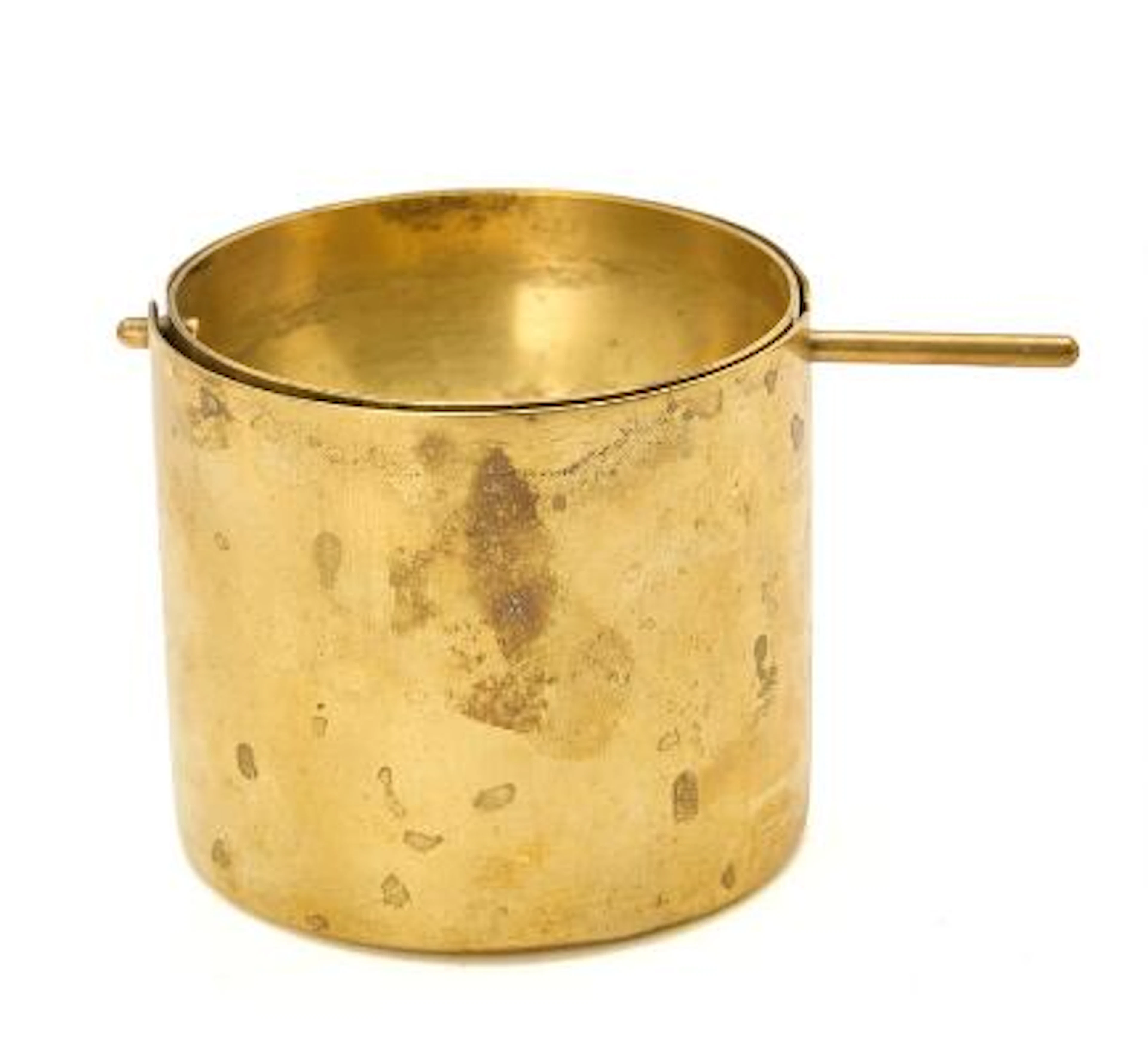 Arne Jacobsen: "Cylinda-line". Ashtray of patinated brass. Made by
