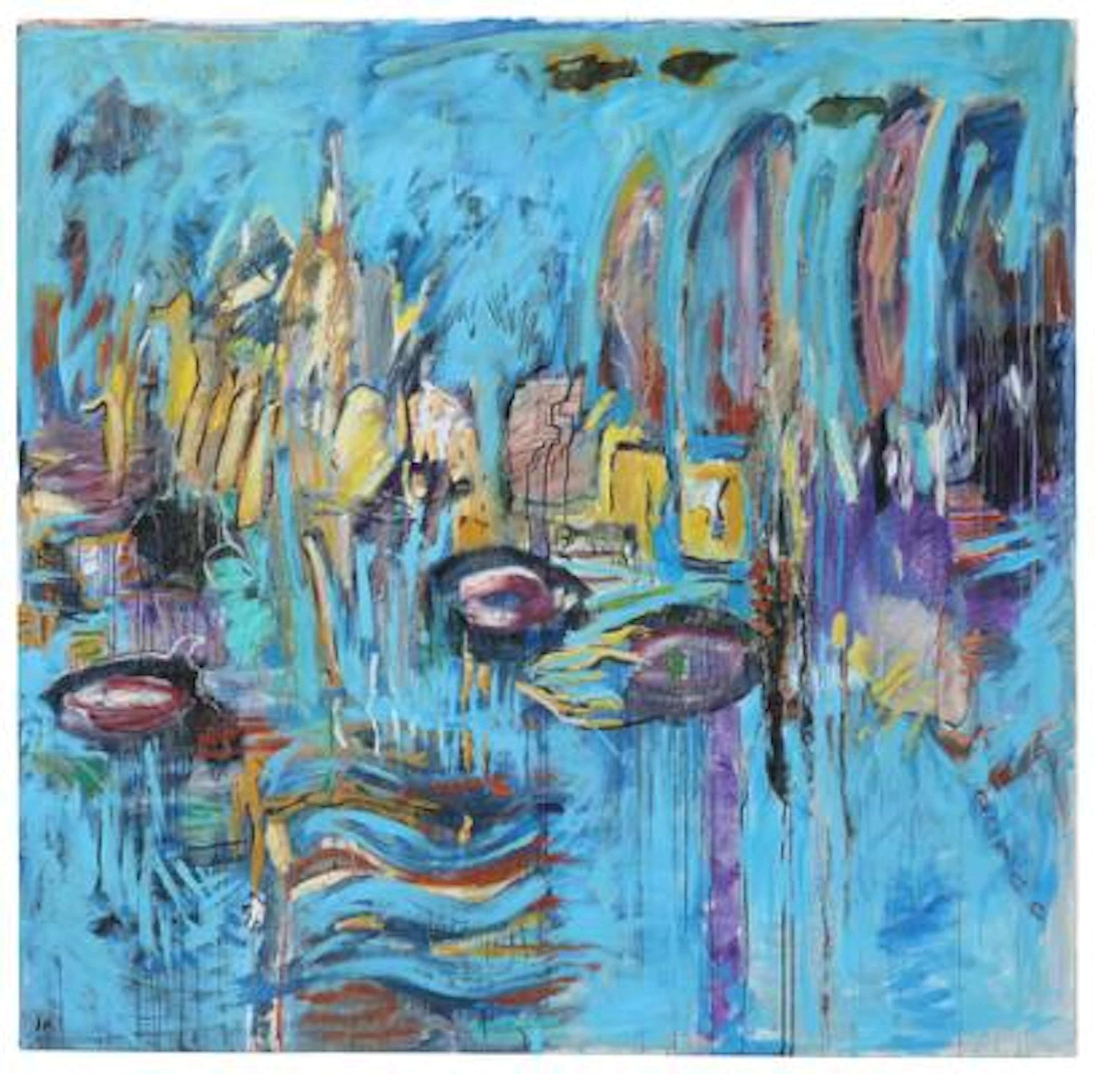 Jørgen Mogensen: Untitled. Signed JM. Oil on canvas. 200 x 205 cm.