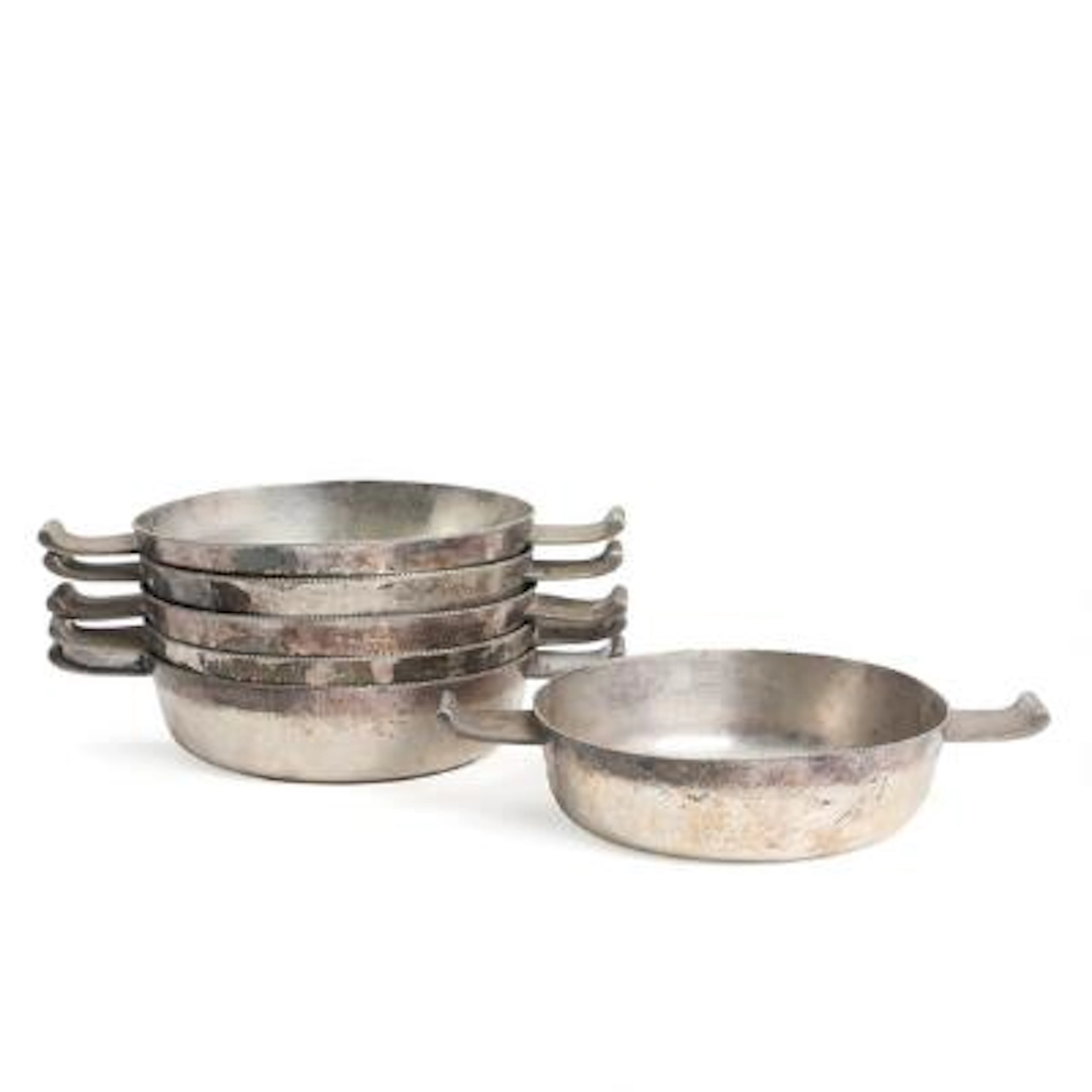 Art Déco silver plate serving bowls. Dansk Forsølvnings Anstalt. Early