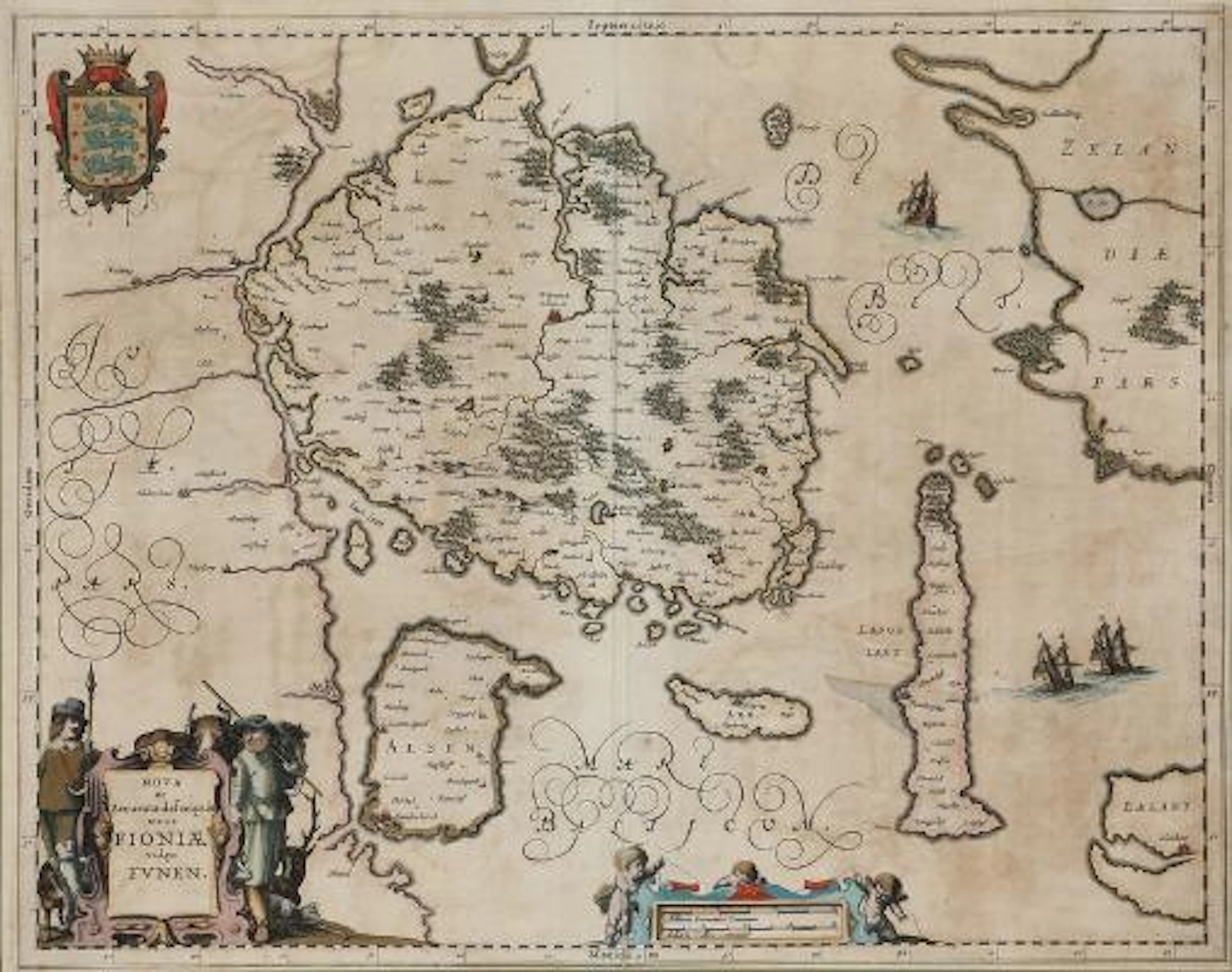 Jan Janssonius: "Nova et Accurata Descriptio". 1647. Handcoloured