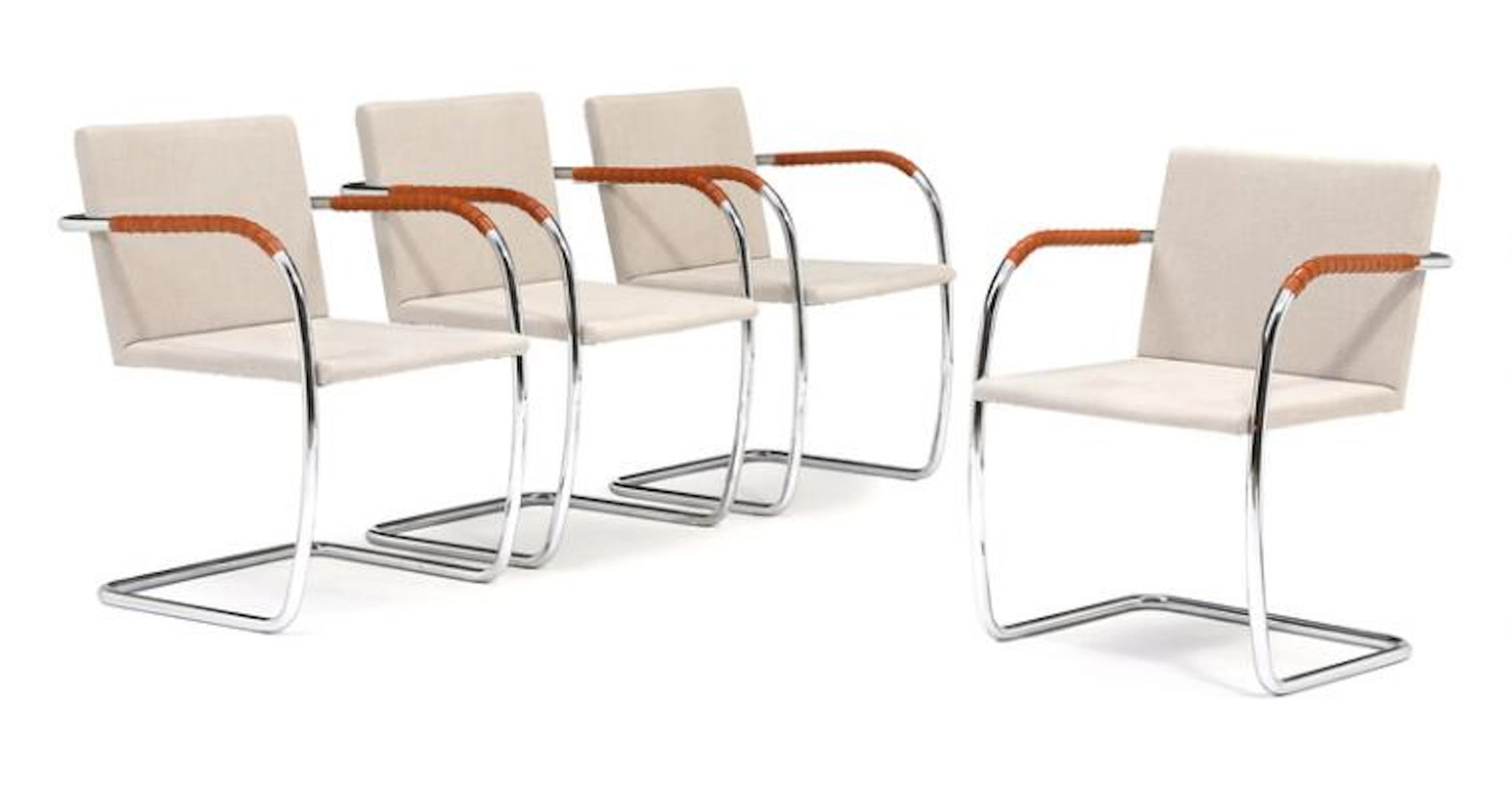 Lilly Reich, Ludwig Mies van der Rohe: "Brno". A set of four chromed