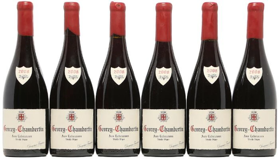 6 bts. Gevrey Chambertin "Aux Echezeaux", Domaine Fourrier 2008 A