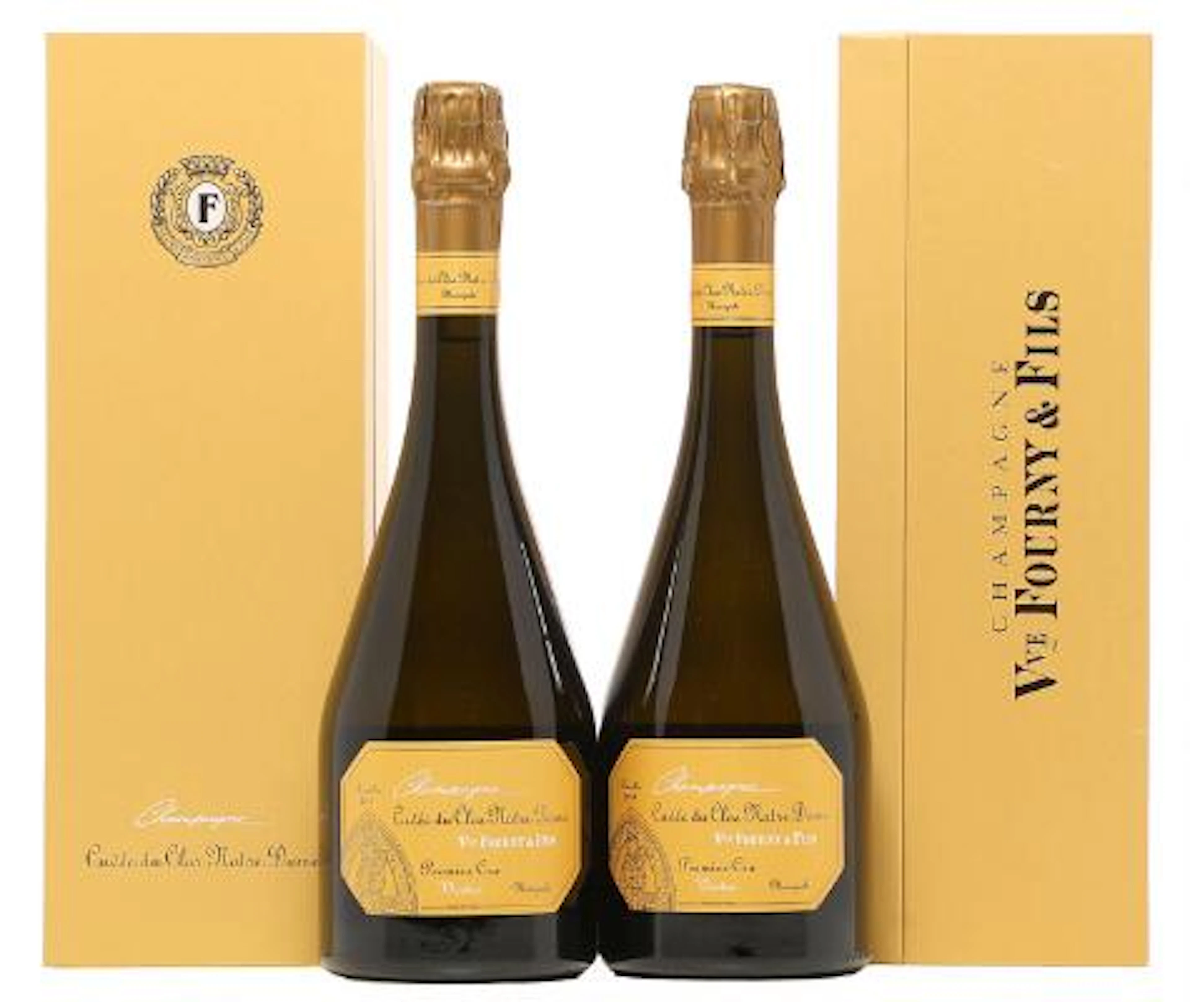 2 bts. Champagne 1. Cru Blanc de Blancs "Clos du Notre Dame" Veuve