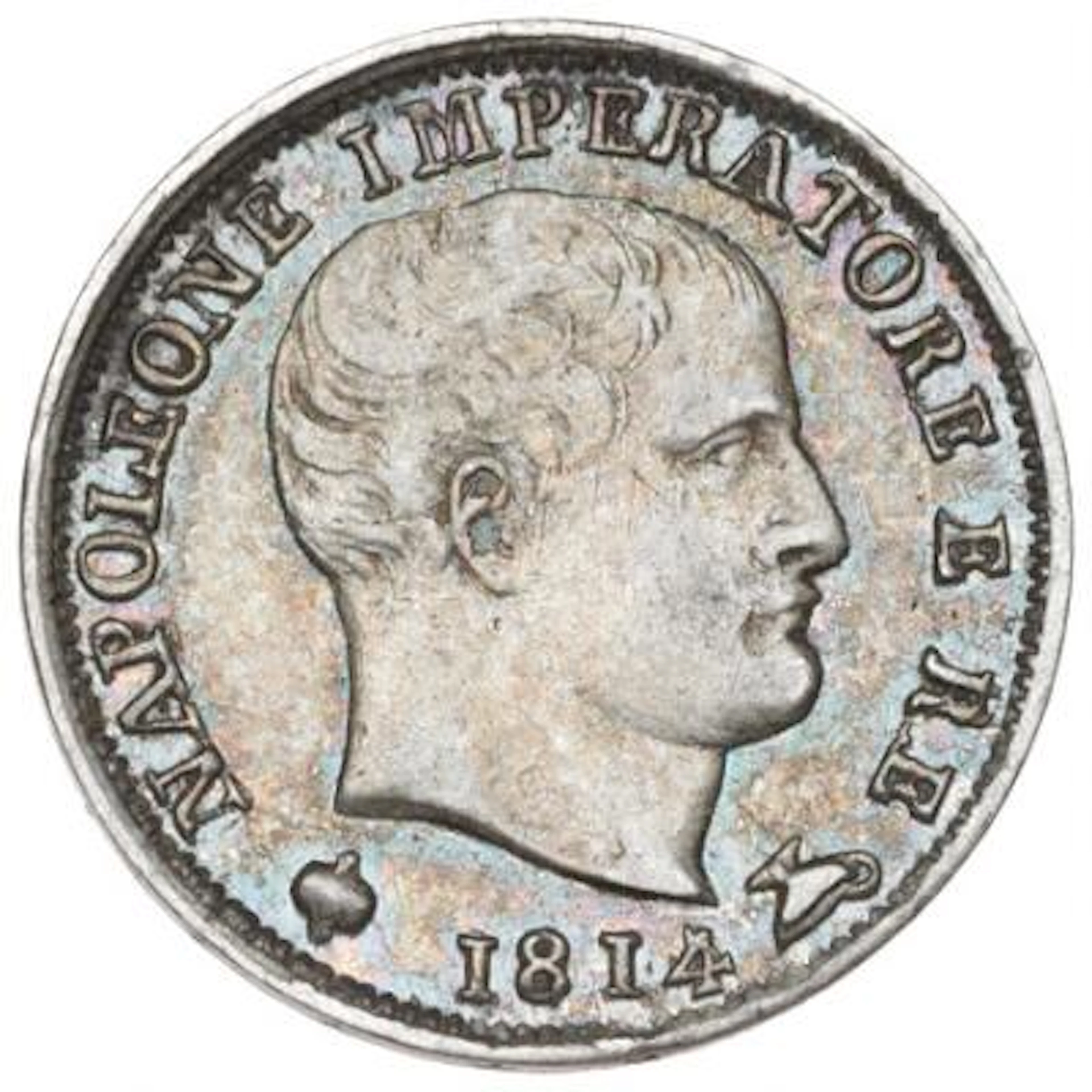 Italy, Napoleon, 1805-1814, 5 Soldi 1814, Milan, KM C 5.1 Pagani 62