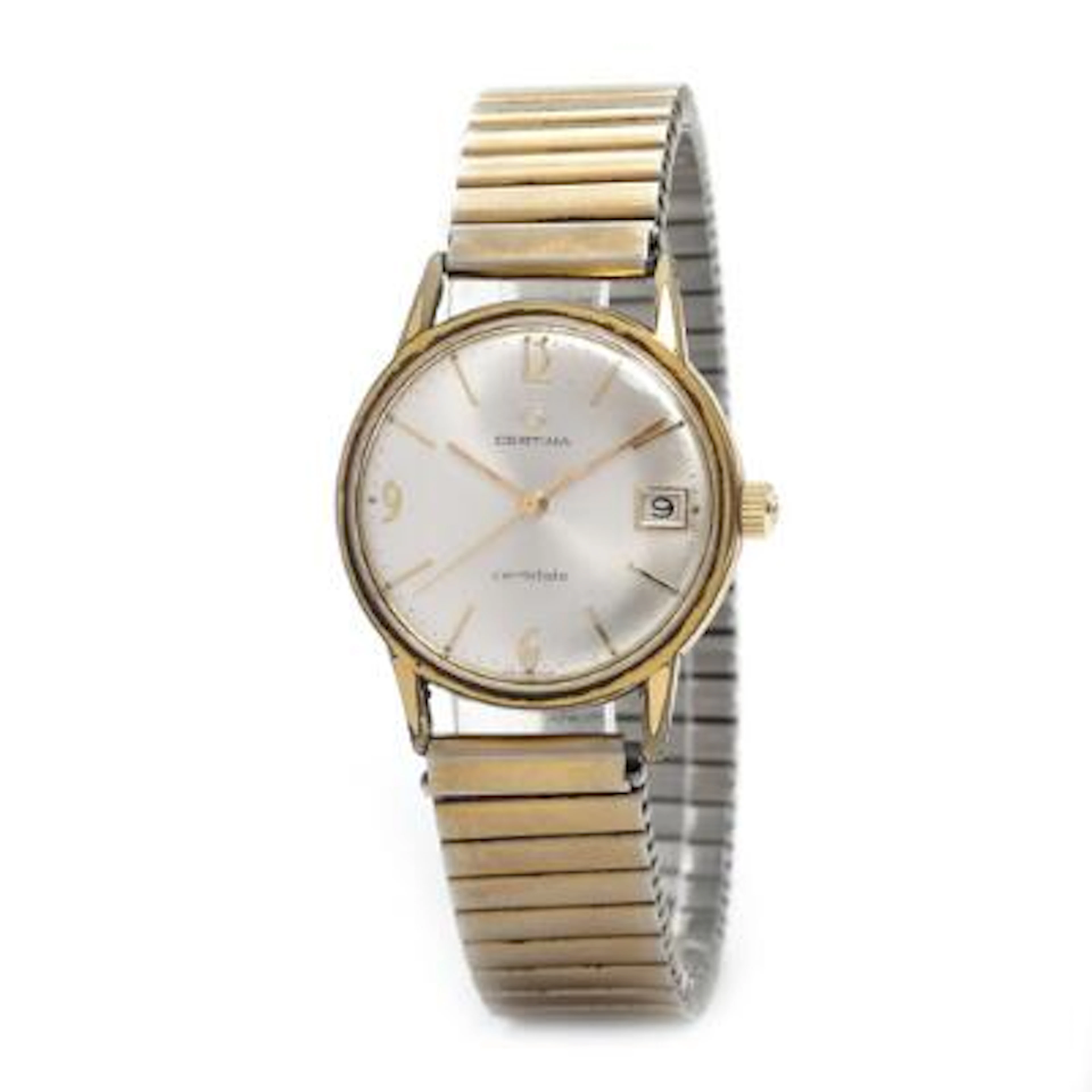 Certina: Certidate of gold-plated steel, ref. 28-161. Mechanical movement