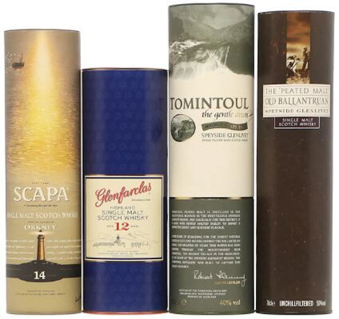 1 bt. Scapa 14 years, Single Malt, Orkney Oc. etc. Total 4 bts. –