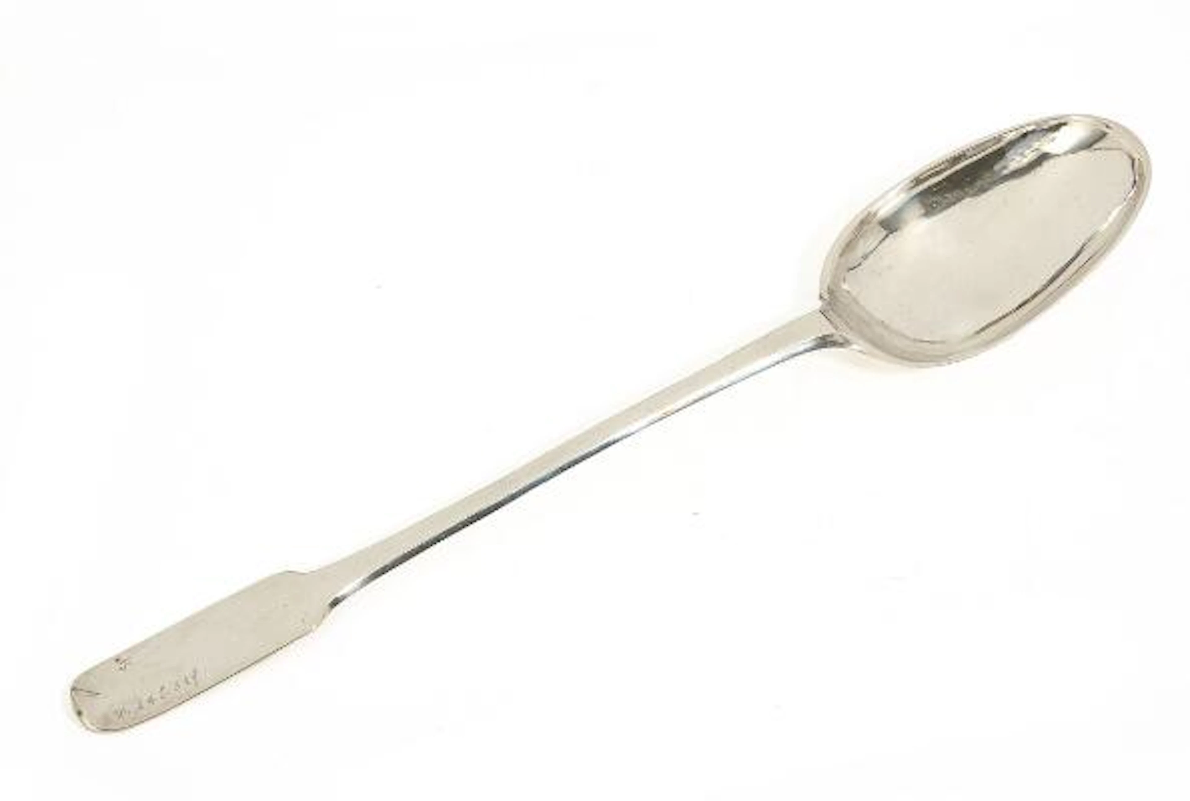 A Baroque silver soup ladle, maker Jens Jensen Klitgaard, Copenhagen
