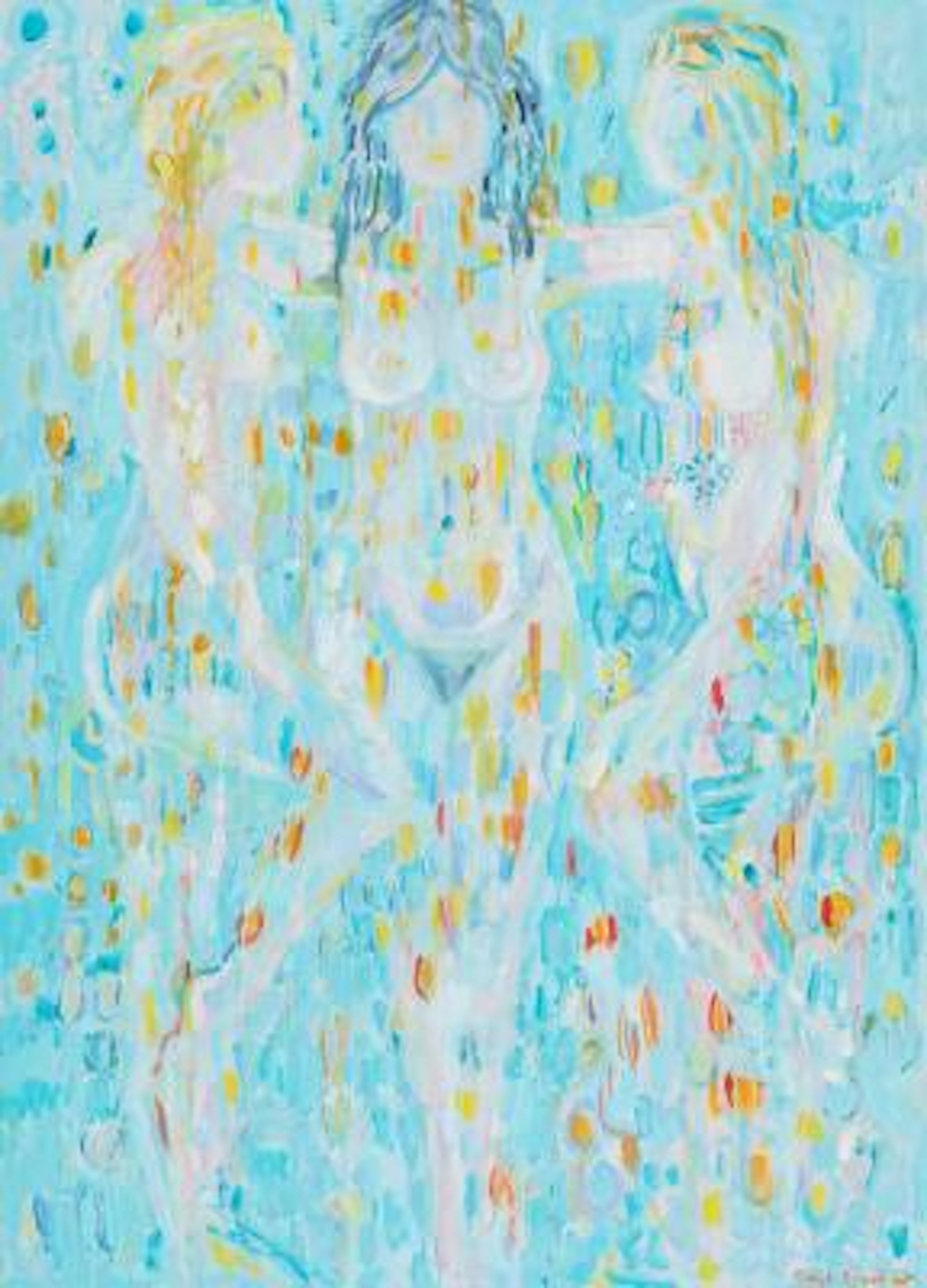 Boye Givskov: "Exotic Garden". Signed Boye Givskov. Oil on canvas.