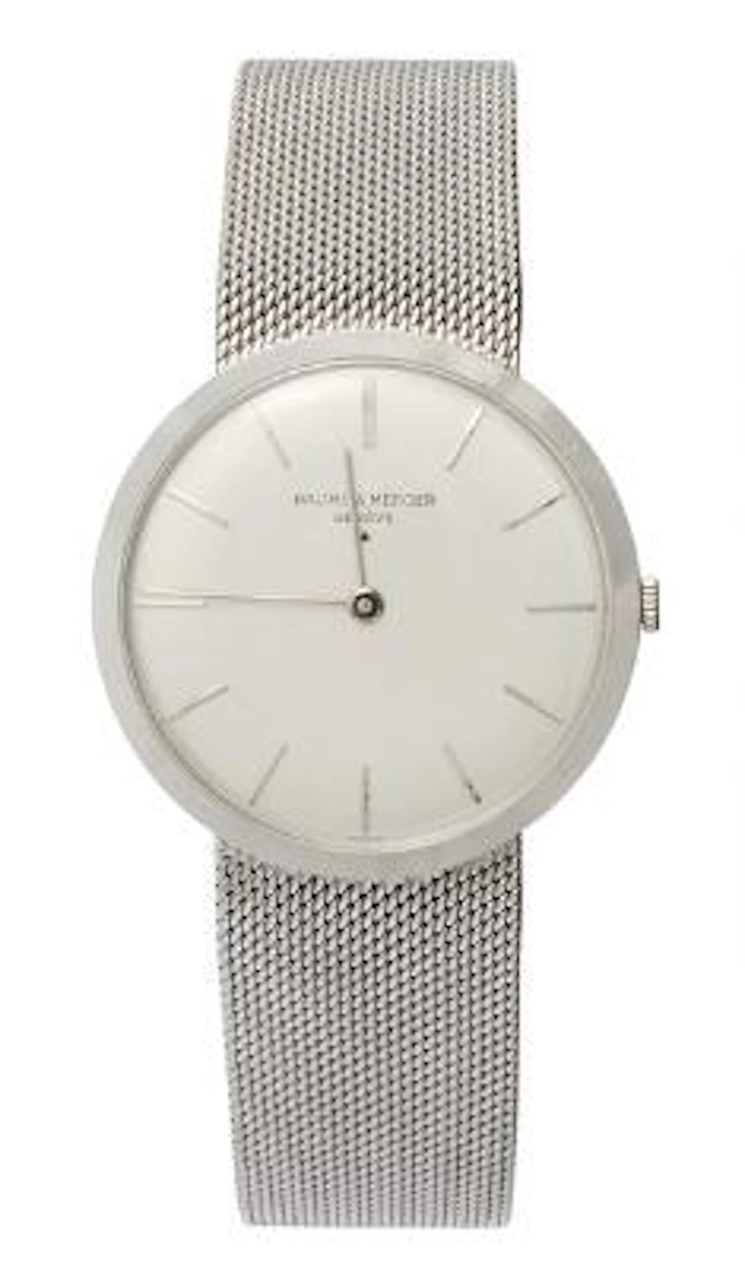 Baume & Mercier: Wristwatch of 18k white gold, ref. 35059. Mechanical