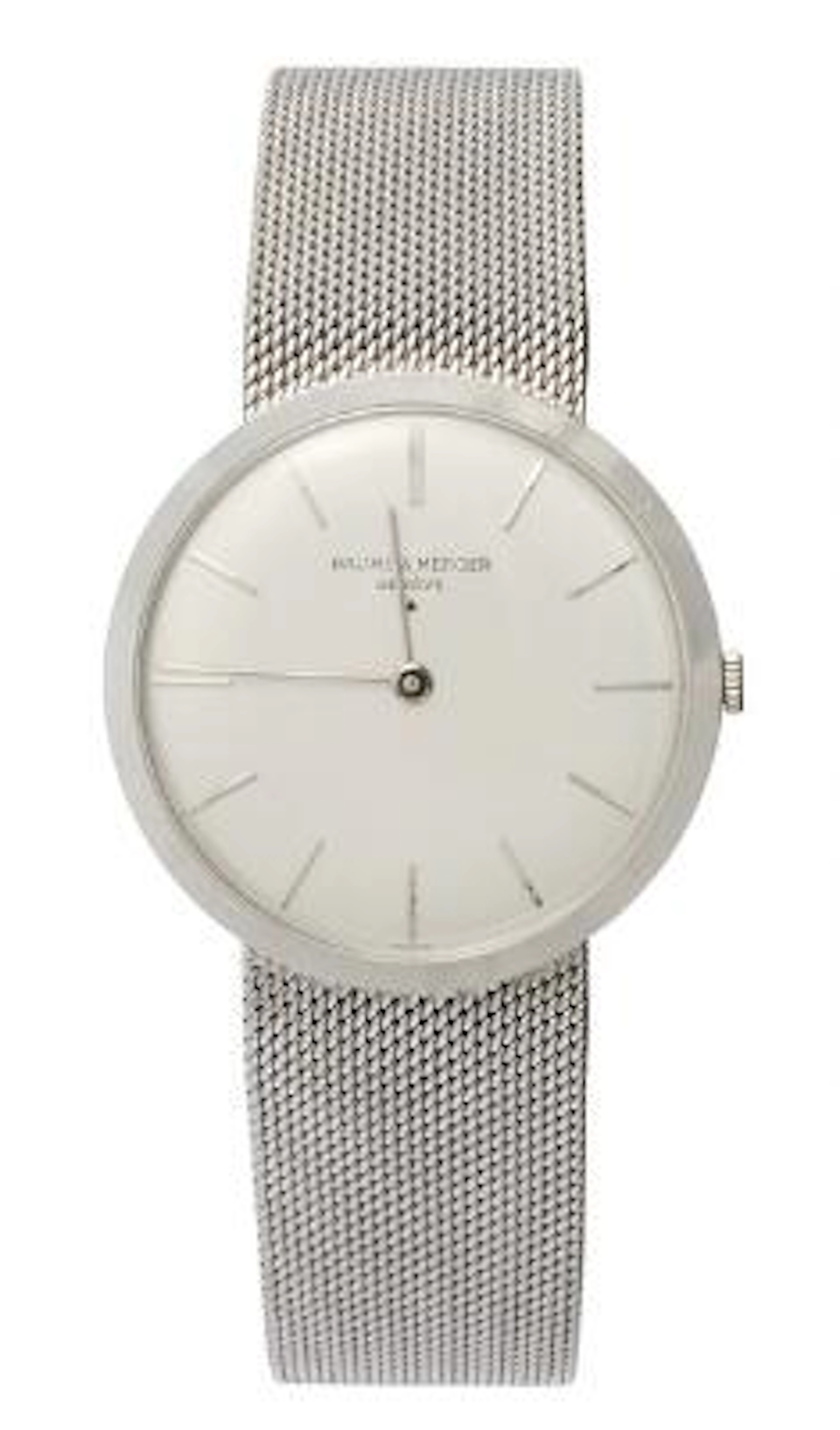 Baume & Mercier: Wristwatch of 18k white gold, ref. 35059. Mechanical