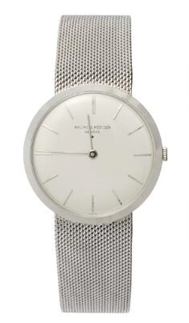 Baume & Mercier: Wristwatch of 18k white gold, ref. 35059. Mechanical