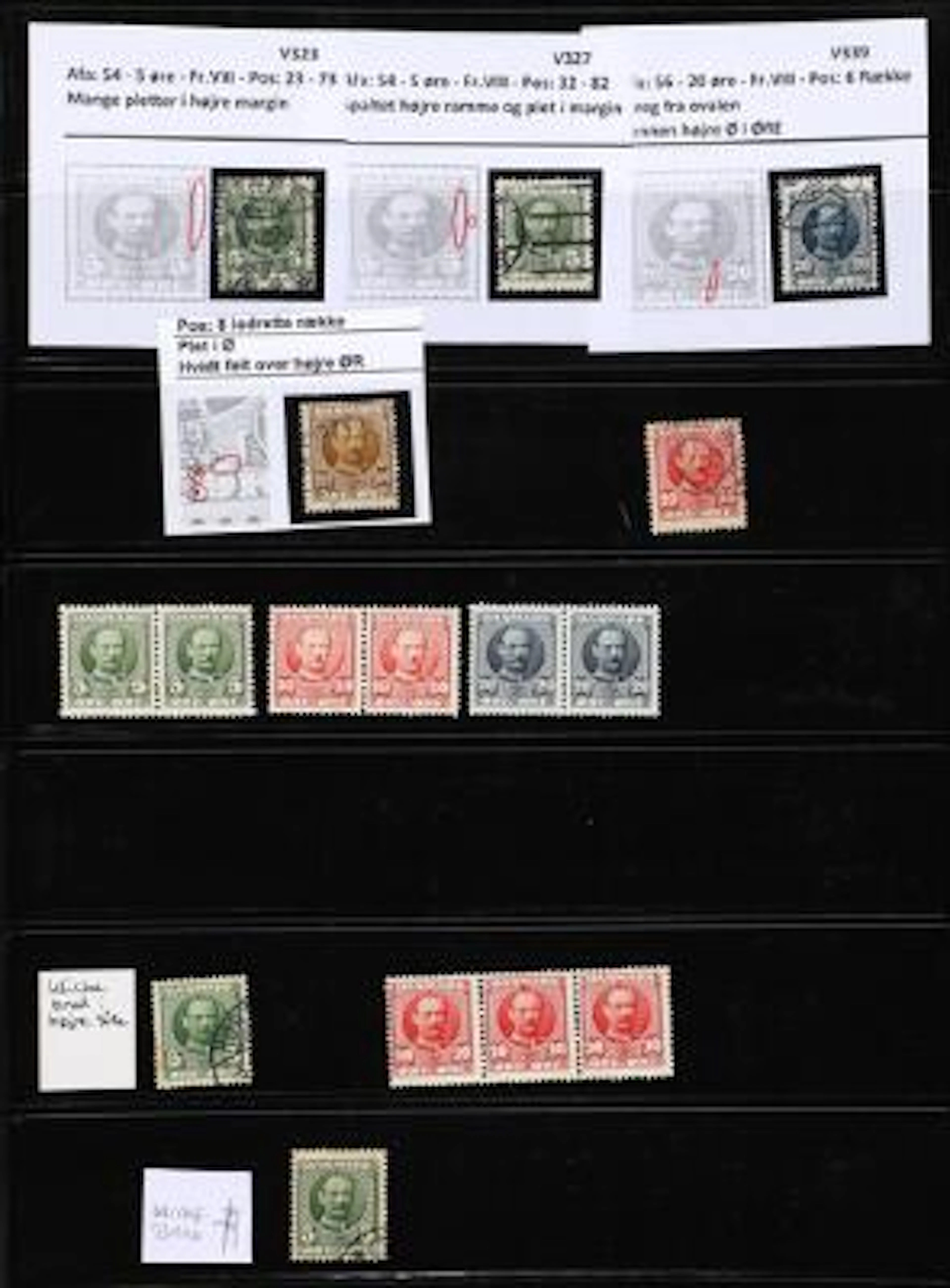 Denmark. Frederik VIII. Very interesting, somewhat messy accumulation