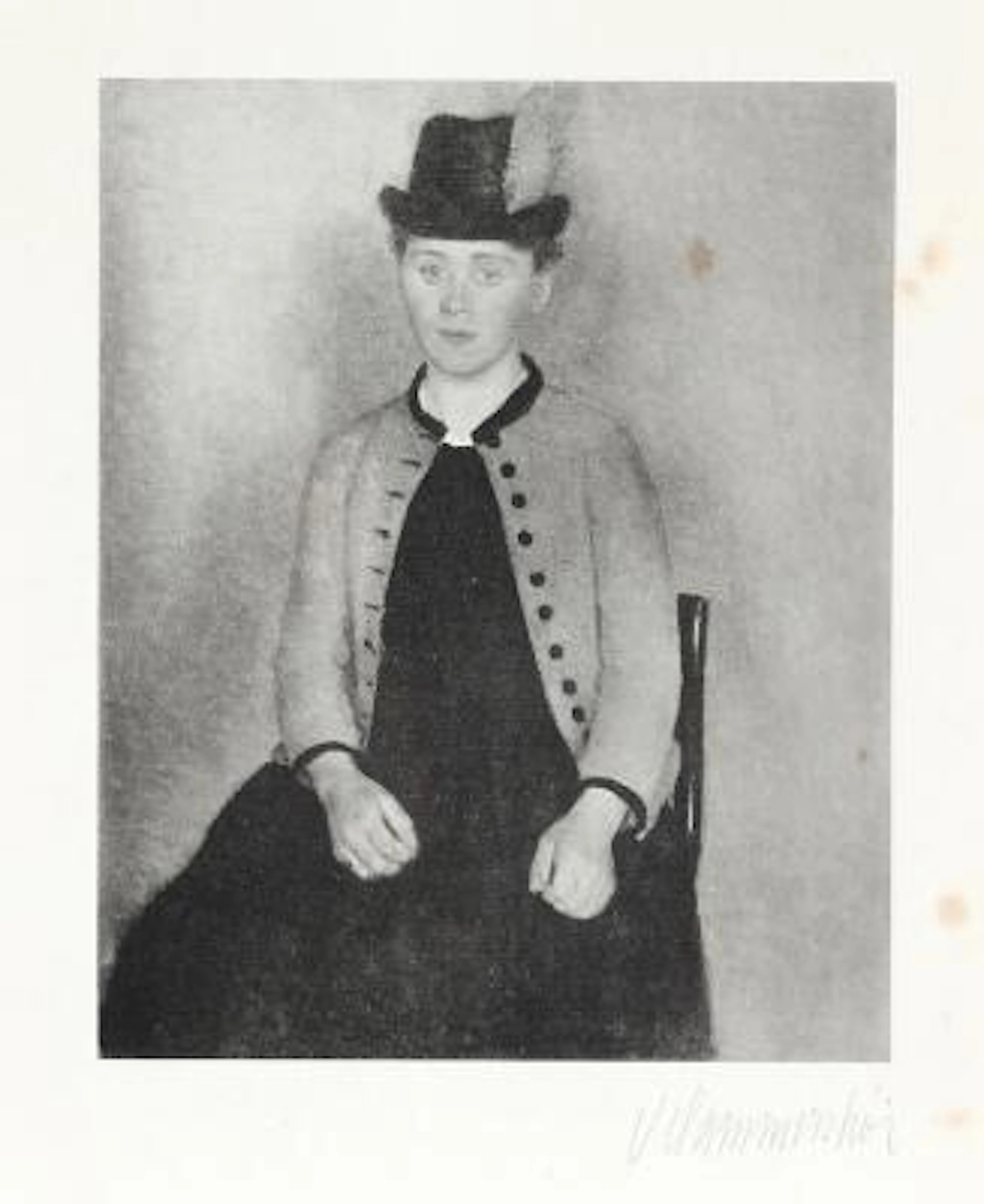 Vilhelm Hammershøi: The artist's wife, Ida Hammershøi, 1897. Signed