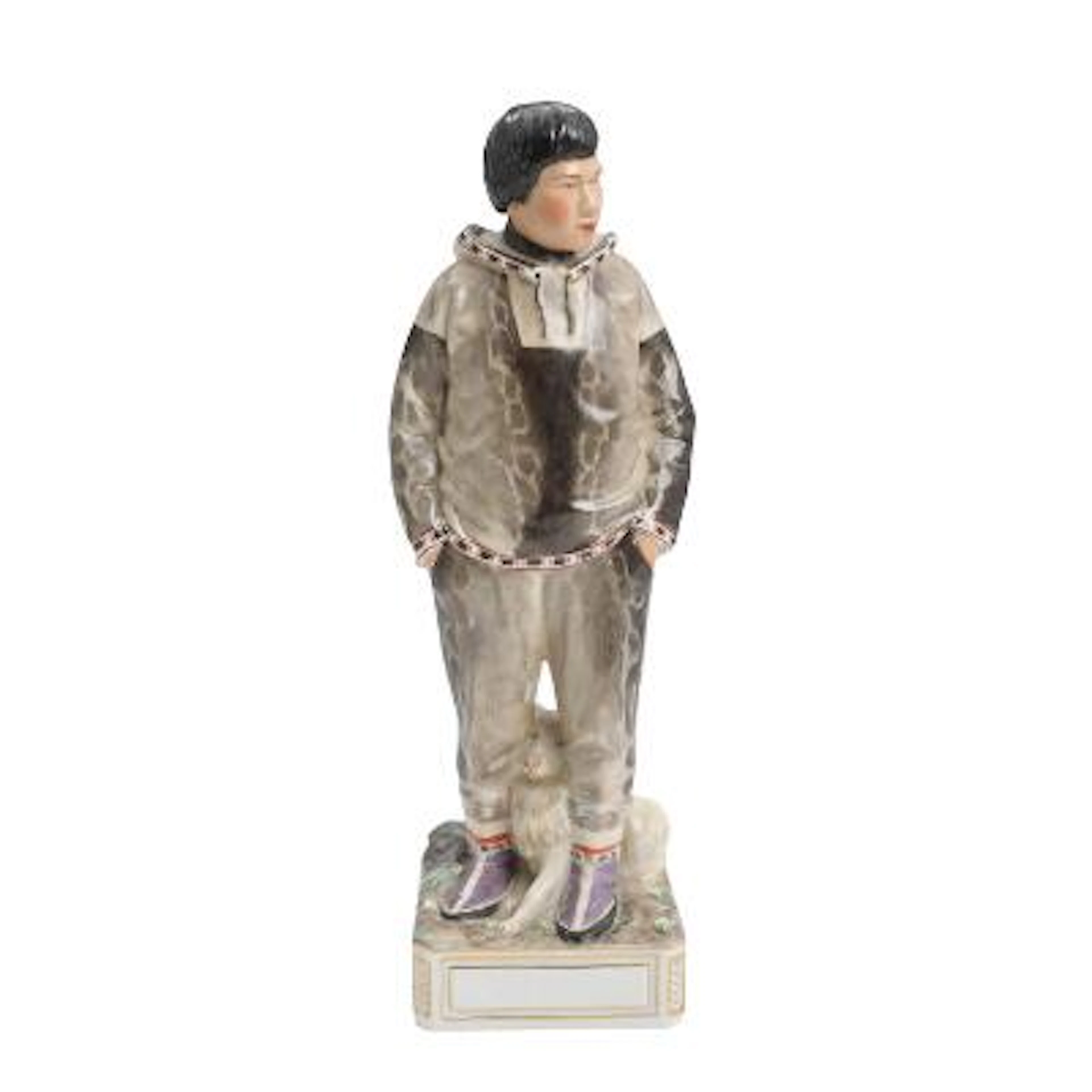 Carl Martin-Hansen: "Grønland". A porcelain figurine, decorated in
